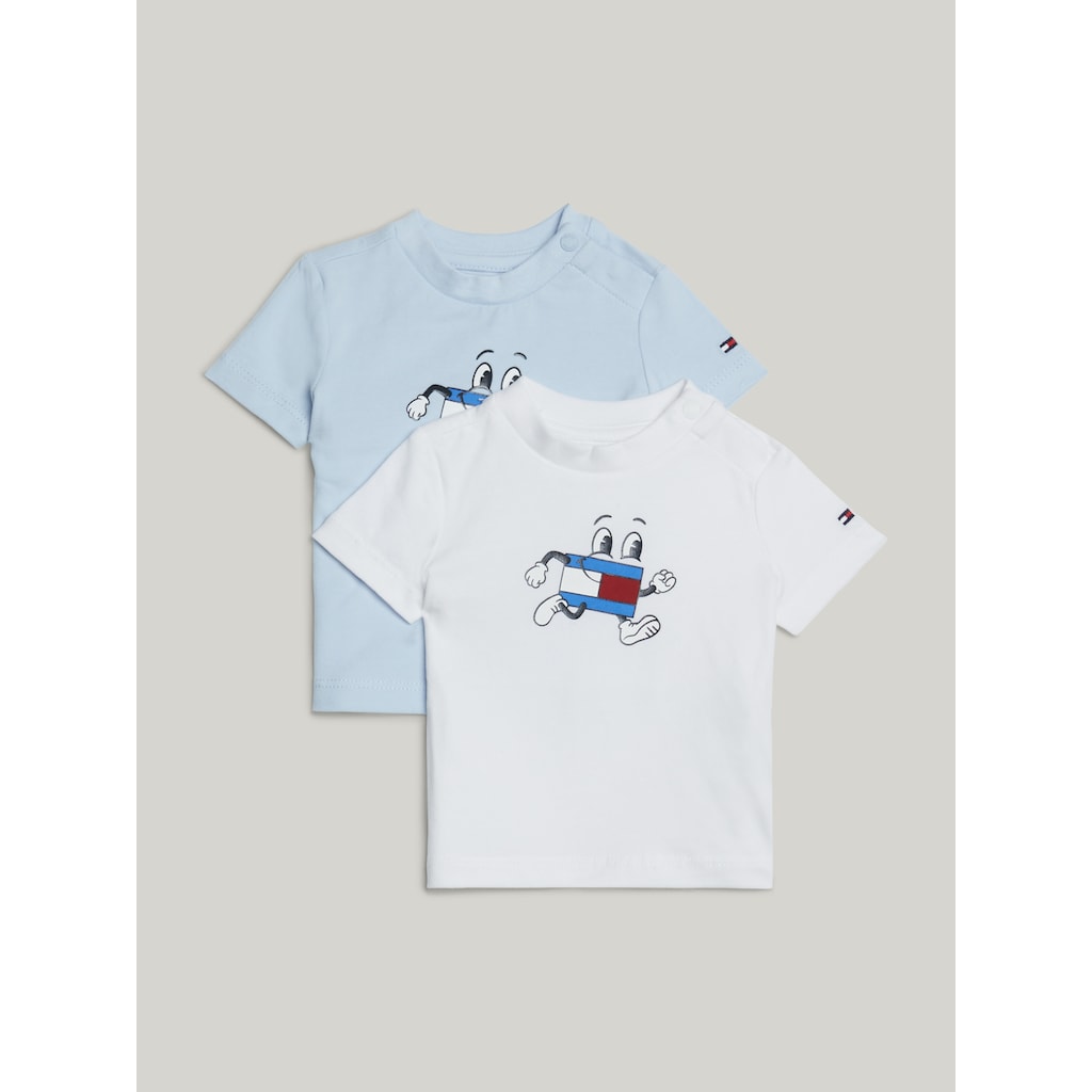 Tommy Hilfiger T-Shirt »BABY FLAG TEE 2 PACK GIFTBOX«, (Packung, 2 tlg., 2er-Pack)