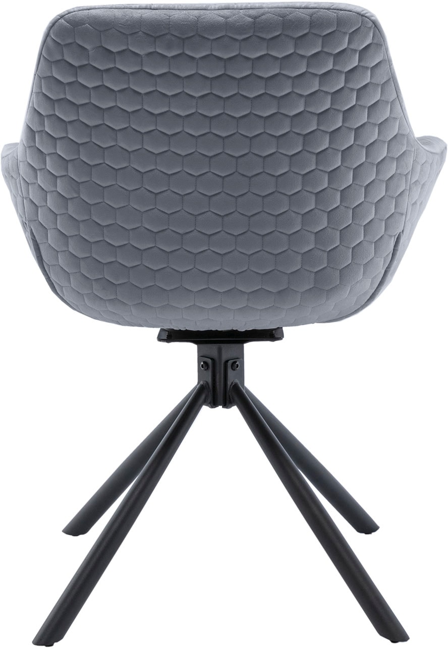 Drehfunktion 360° Armlehnstuhl, SalesFever Samtoptik-Polyester, jetzt kaufen