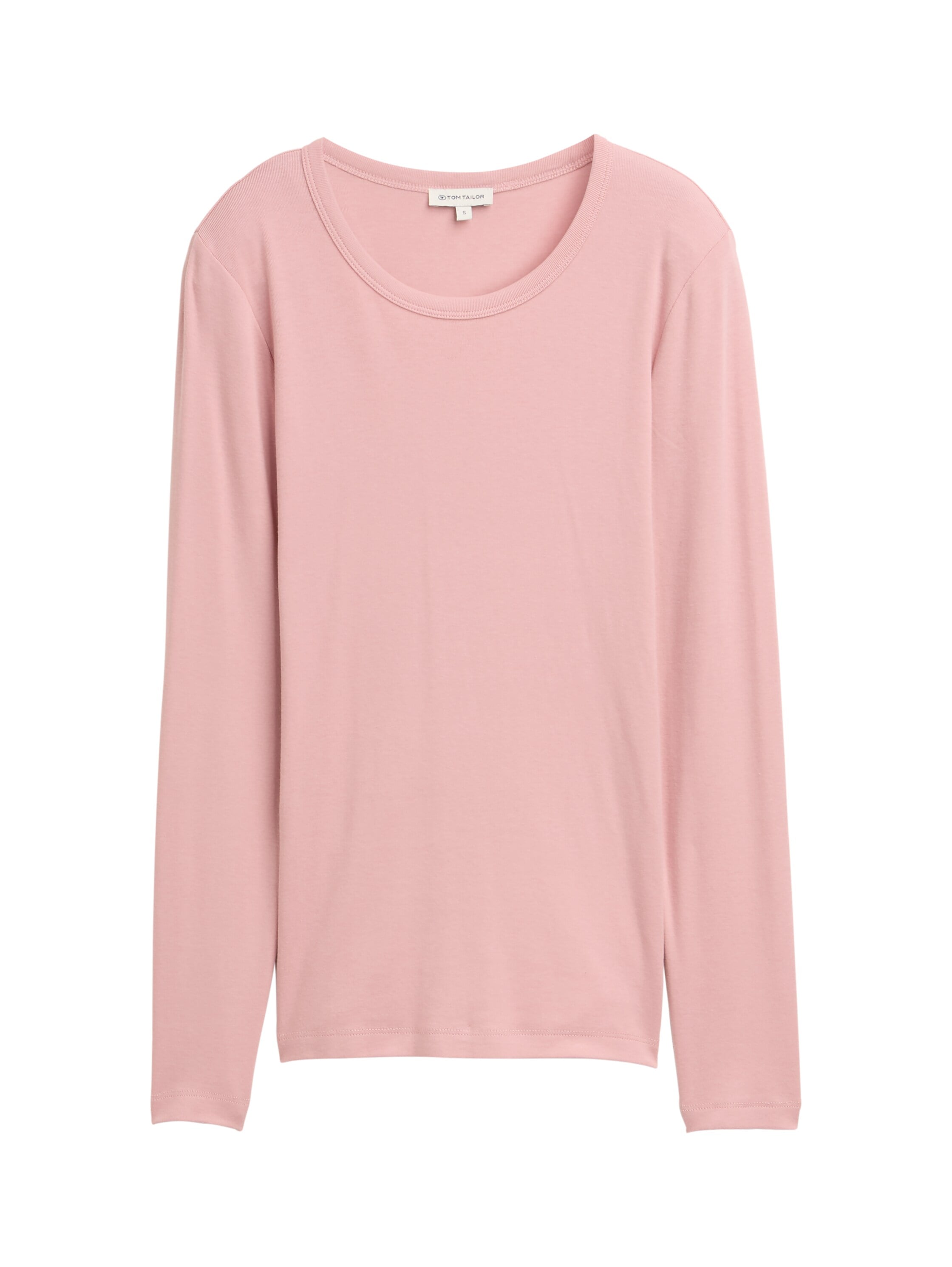 TOM TAILOR Langarmshirt, mit Rundhalsausschnitt und Stretch
