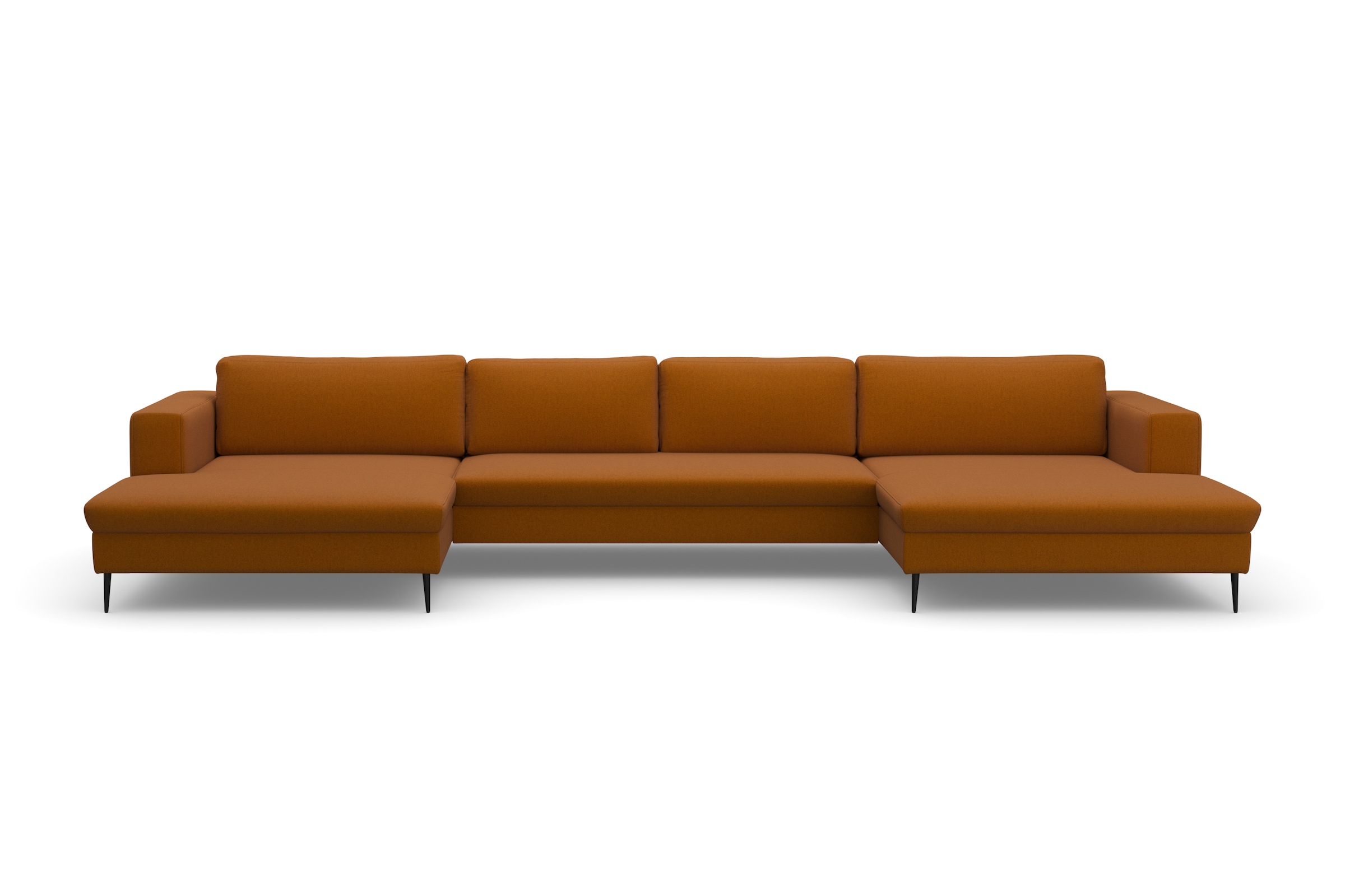 DOMO collection Wohnlandschaft »Modica U-Form«, XXL, in moderner Optik mit, 2 grosszügigen Recamieren, auch in Cord