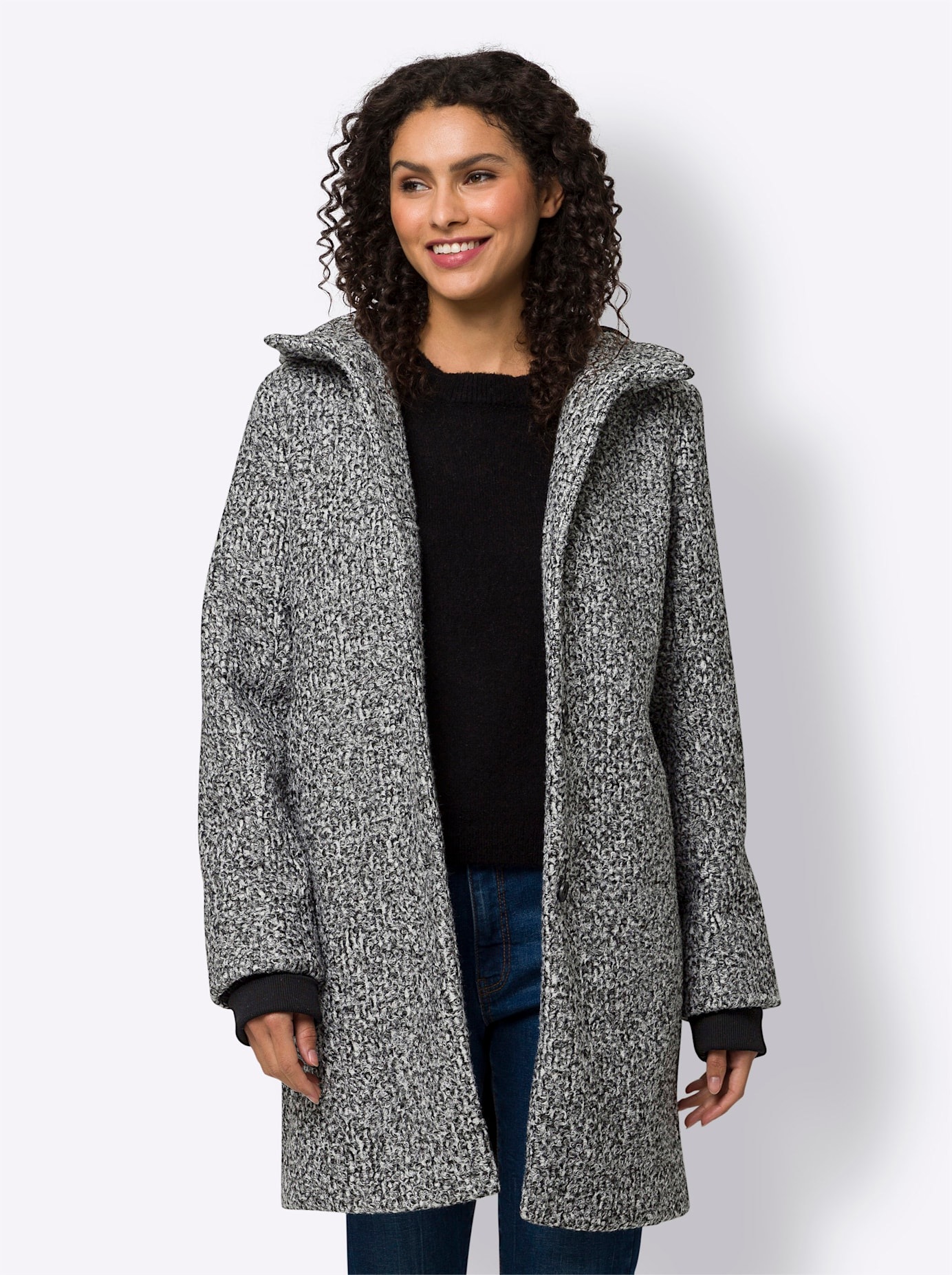 heine Langjacke mit Kapuze