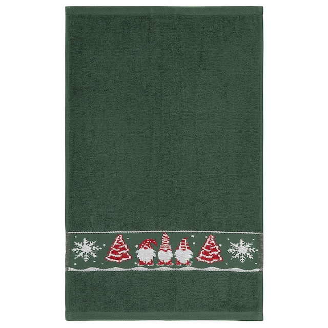 my home Handtuch Set »Weihnachten«, Set, 3 tlg., Walkfrottee, mit Sternen &  Bordüre, weihnachtliches Handtuchset, 100% Baumwolle bequem kaufen
