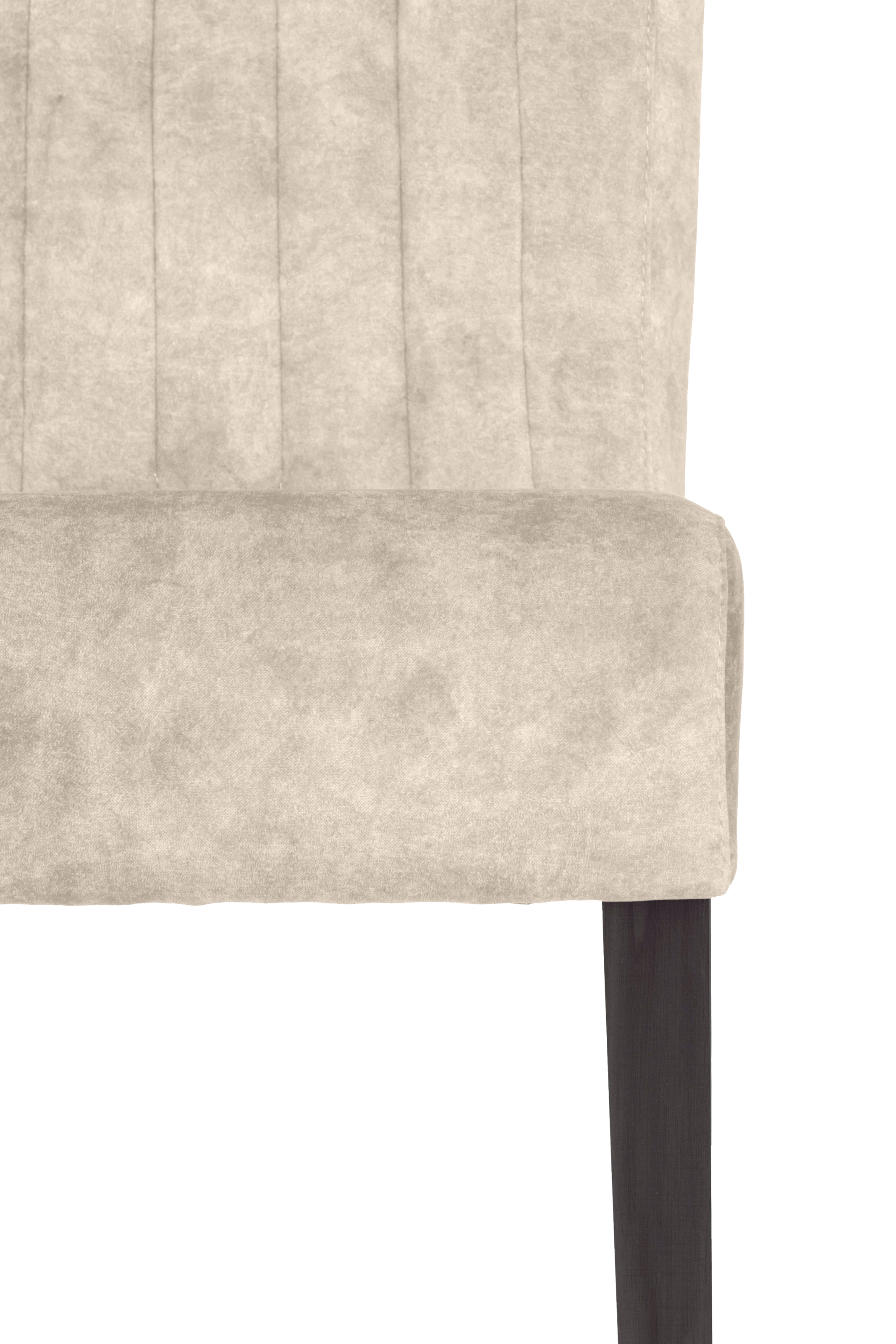 Home affaire 4-Fussstuhl, (Set), 2 St., Samtvelours, vertikale Nähte in der Rückenlehne