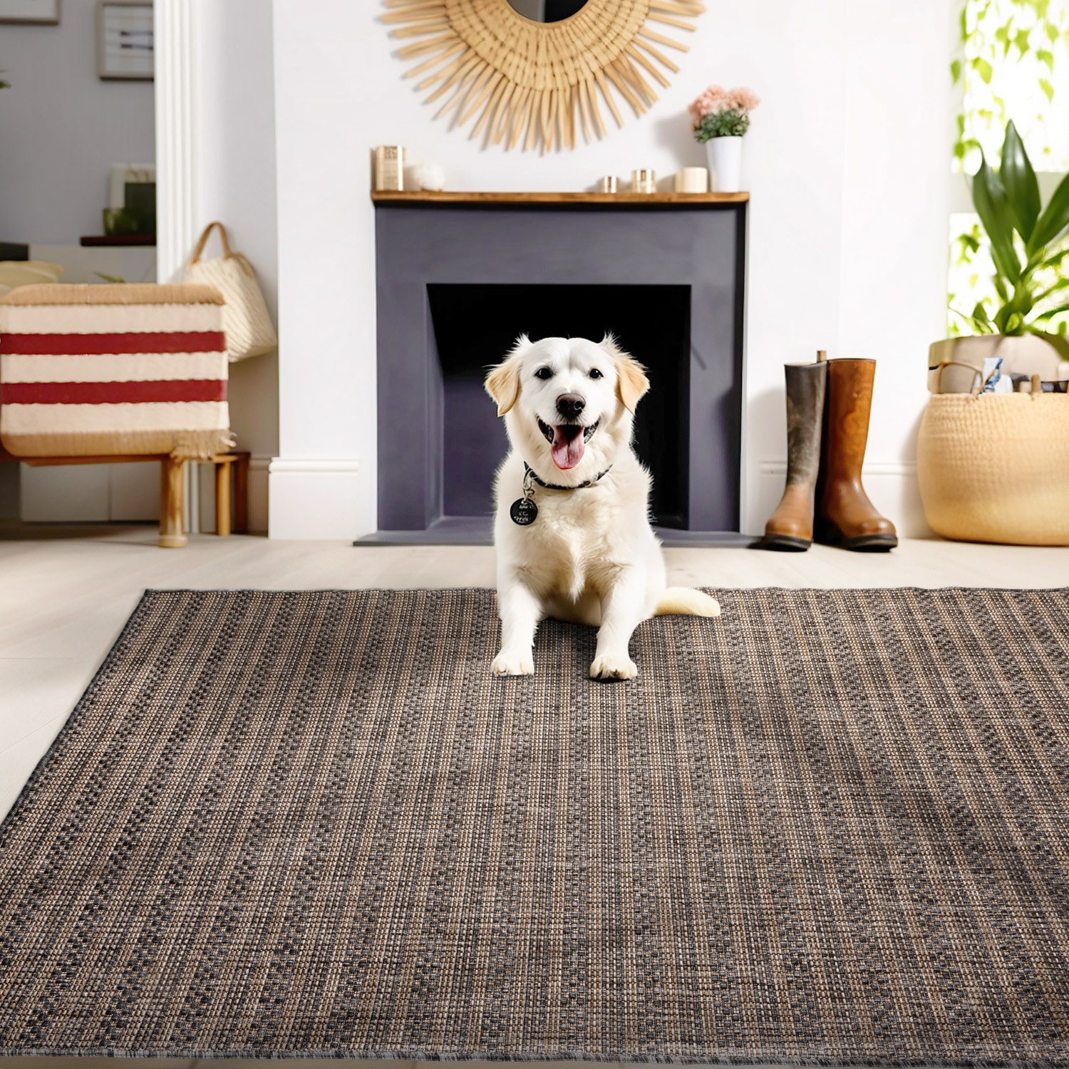 Ayyildiz Teppiche Outdoorteppich »ZAGORA 4513«, rechteckig, 5 mm Höhe, Läufer, Pflegeleicht, Strapazierfähig, In- und Outdoor geeignet