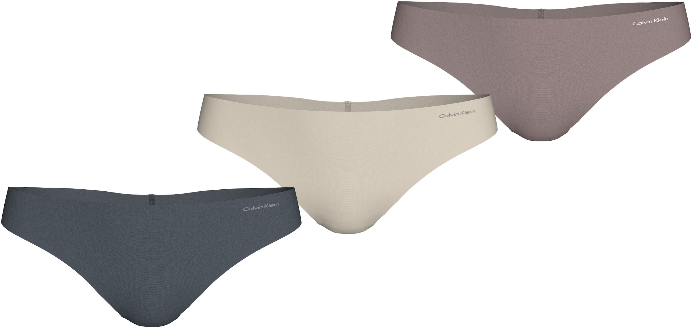 Image of Calvin Klein Underwear String "3 PACK THONG (MID-RISE)" Packung, 3er-Pack, 3 Stk. mit Logo-Print