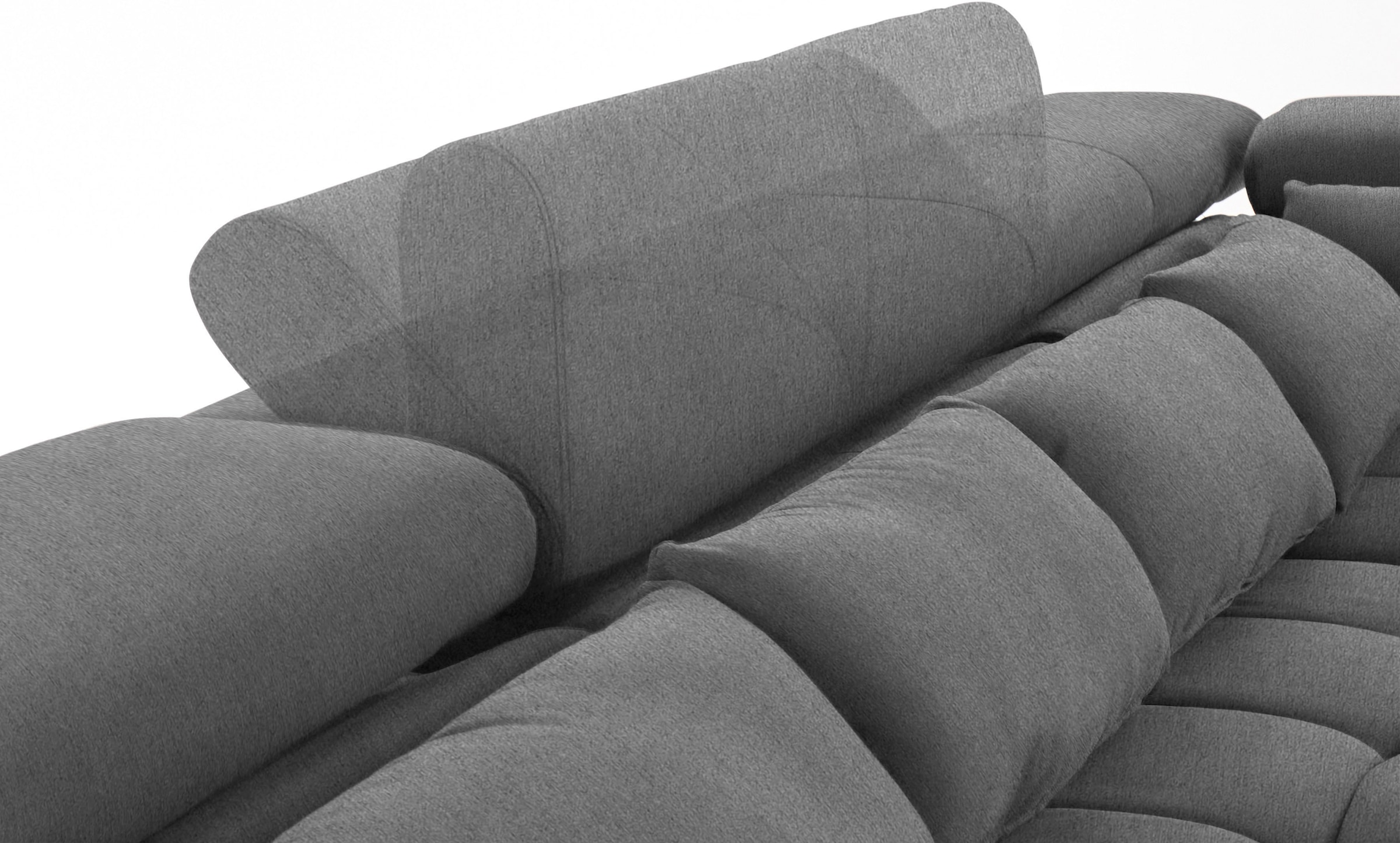 COTTA Wohnlandschaft »Orion U-Form«, mit Kopfteilverstellung & 6 Nierenkissen