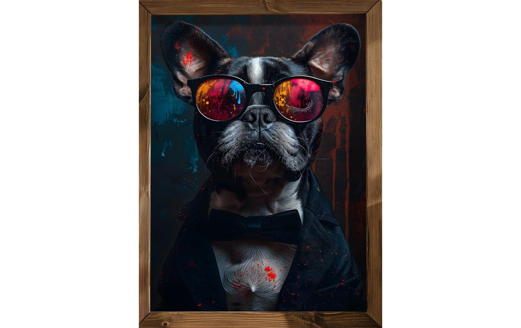 nicht definiert Wandbild »Wallxpert French Bulldog«, Hund