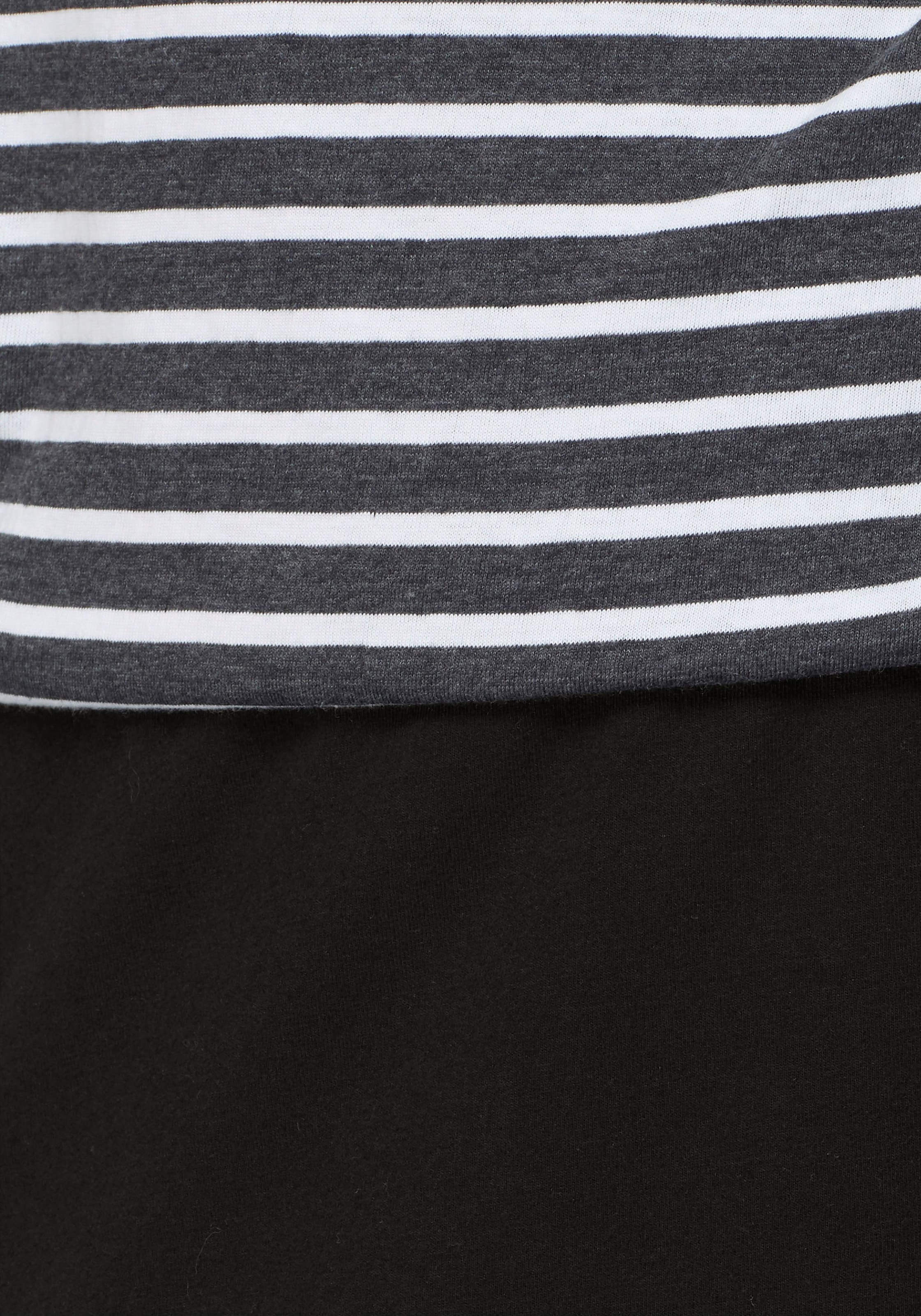 ♕ KangaROOS Jerseykleid, (Set, 2 sommerlichen tlg., Kombi-Look bestellen versandkostenfrei für T-Shirt), mit einen