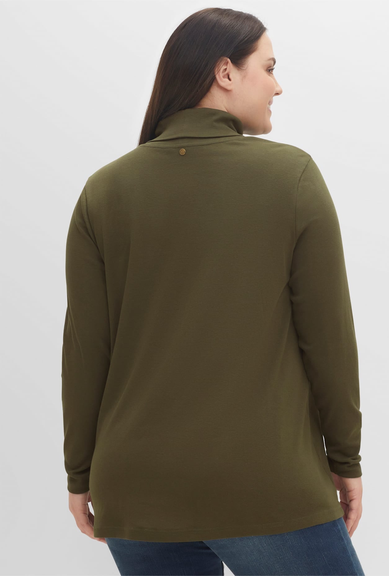 Sheego Langarmshirt »Rollkragen-Shirt«, (1 tlg.)