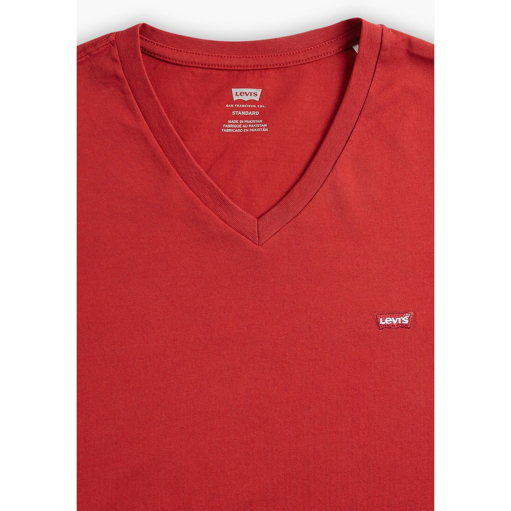 Levi's® V-Shirt »LE ORIGINAL HM VNECK«, mit Logostickerei