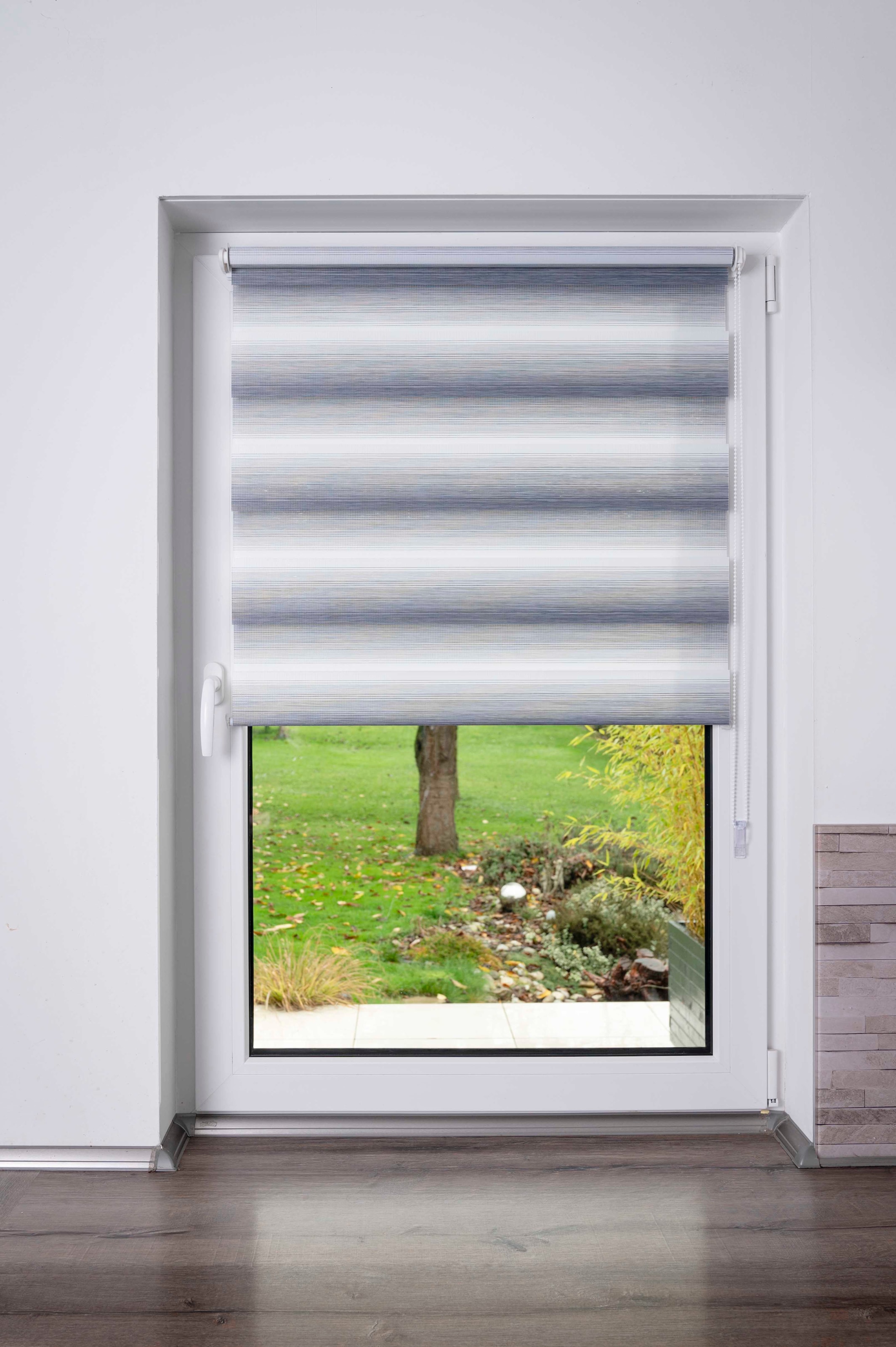 K-HOME Store double »mit schönen Farbverlauf« protection contre la lumière Aucun perçage requis suspendu librement