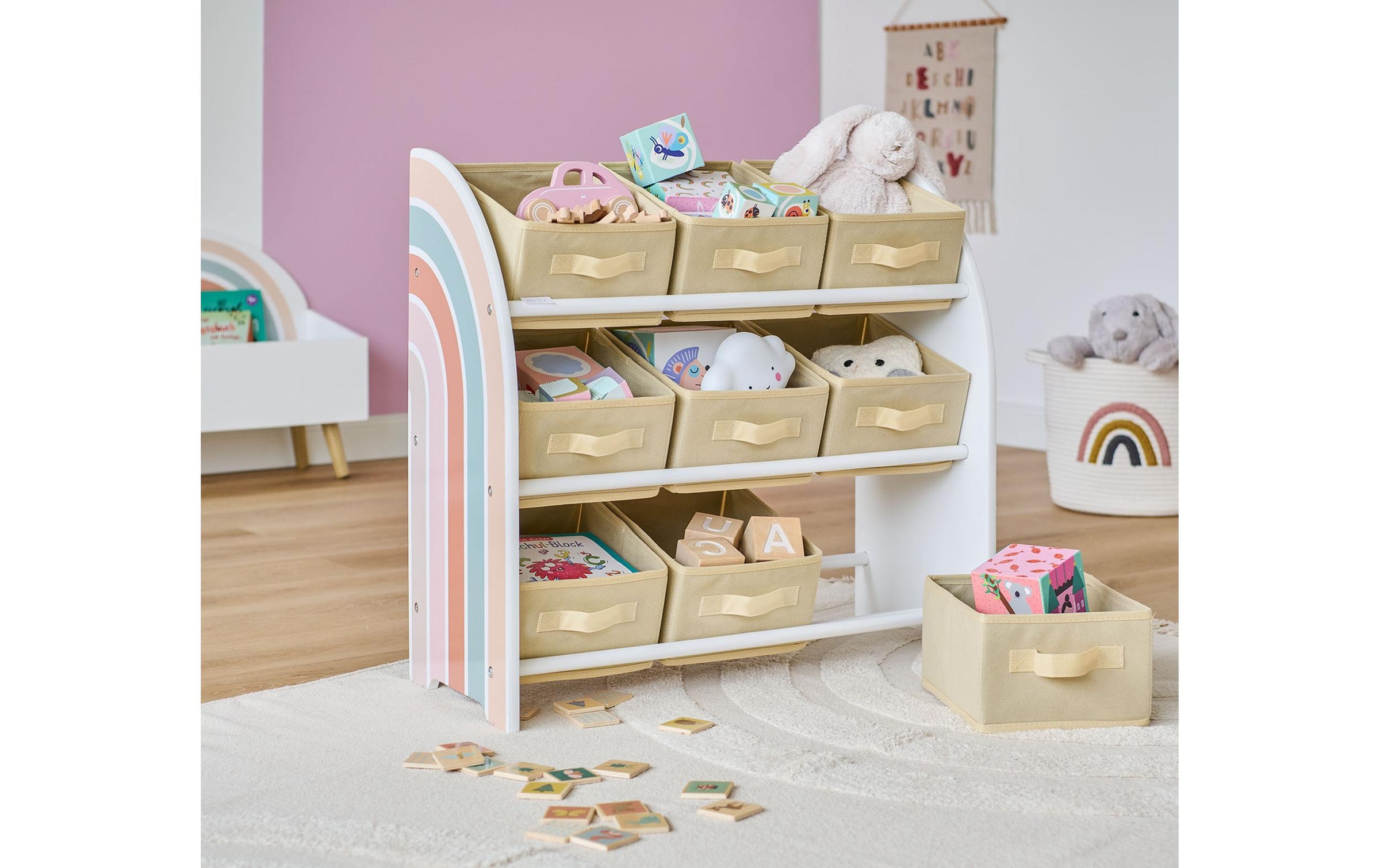 Zeller Present Regal »Rainbow mit 9 Boxen 65 x 30 x 64«