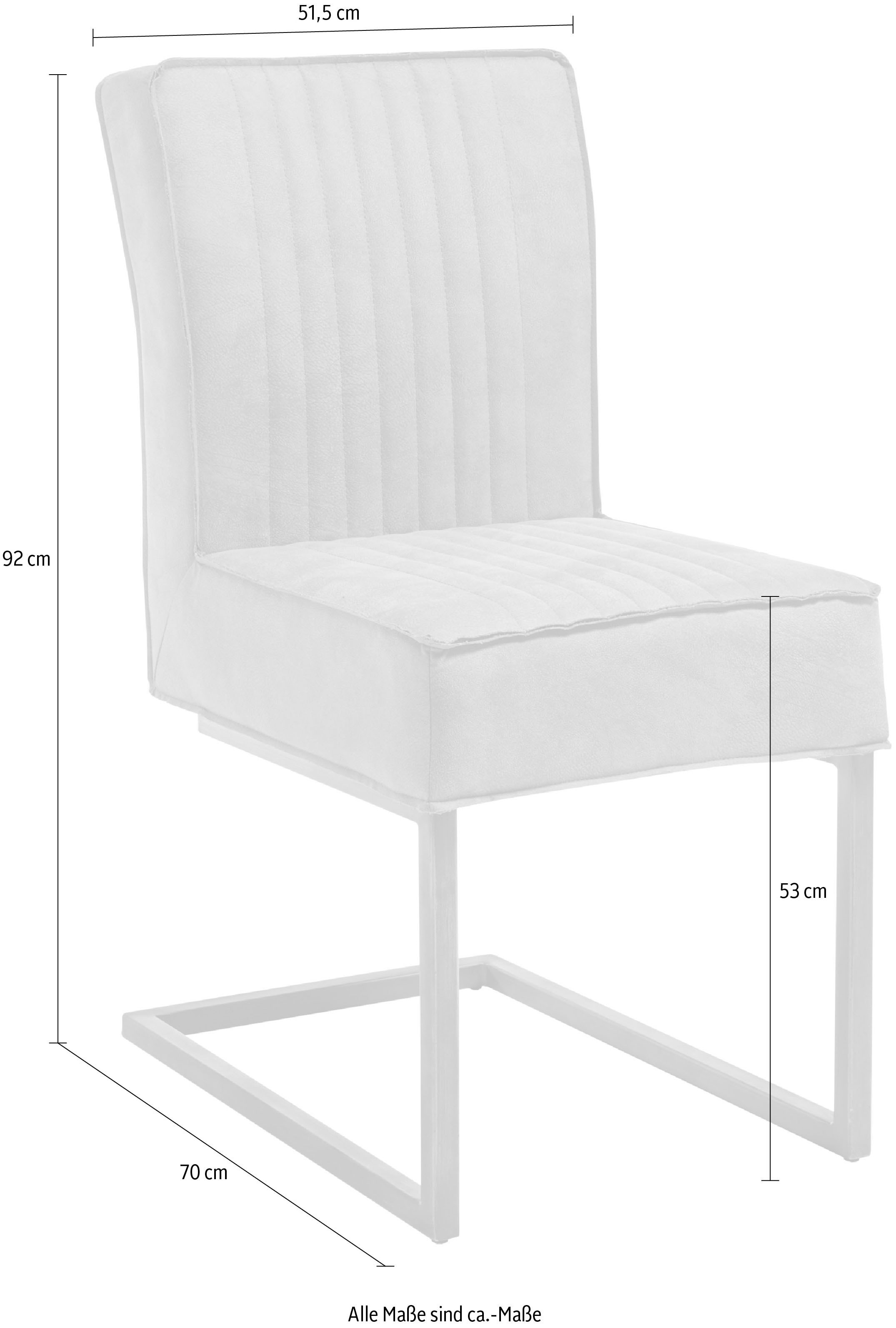 Stolkom Chaise avec accoudoirs »Linda« () 4 cuisBreite 47cm, Federkern im Sitz