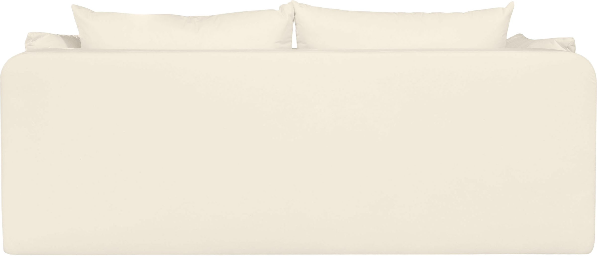 COLLECTION AB Schlafsofa »Maria, B: 191 cm, Liegefl. 143x190 cm« Schlaffunktion,Bettkasten,Bonnelfederkern,Moderne Armlehnen aus Metall