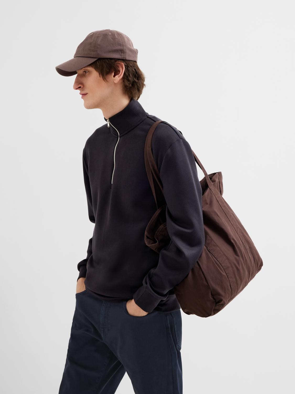 SELECTED HOMME Sweatshirt »SLHEMANUEL SOFT ZIP HIGH NECK SWEAT NOOS«
