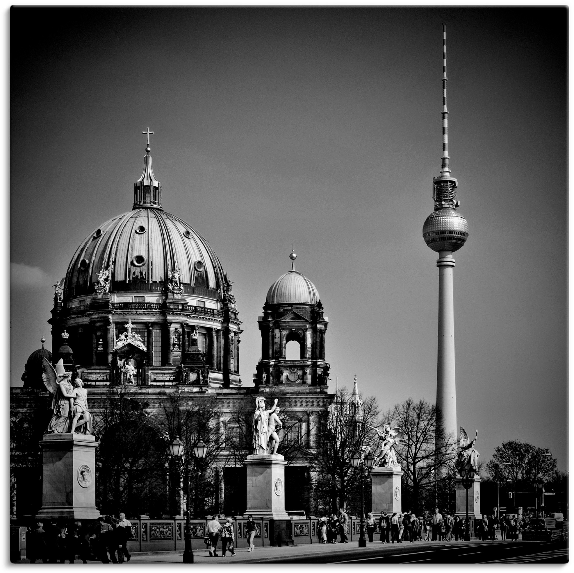 Image of Artland Wandbild »Berlin Unter den Linden«, Gebäude, (1 St.), in vielen Grössen & Produktarten -Leinwandbild, Poster, Wandaufkleber / Wandtattoo auch für Badezimmer geeignet bei Ackermann Versand Schweiz