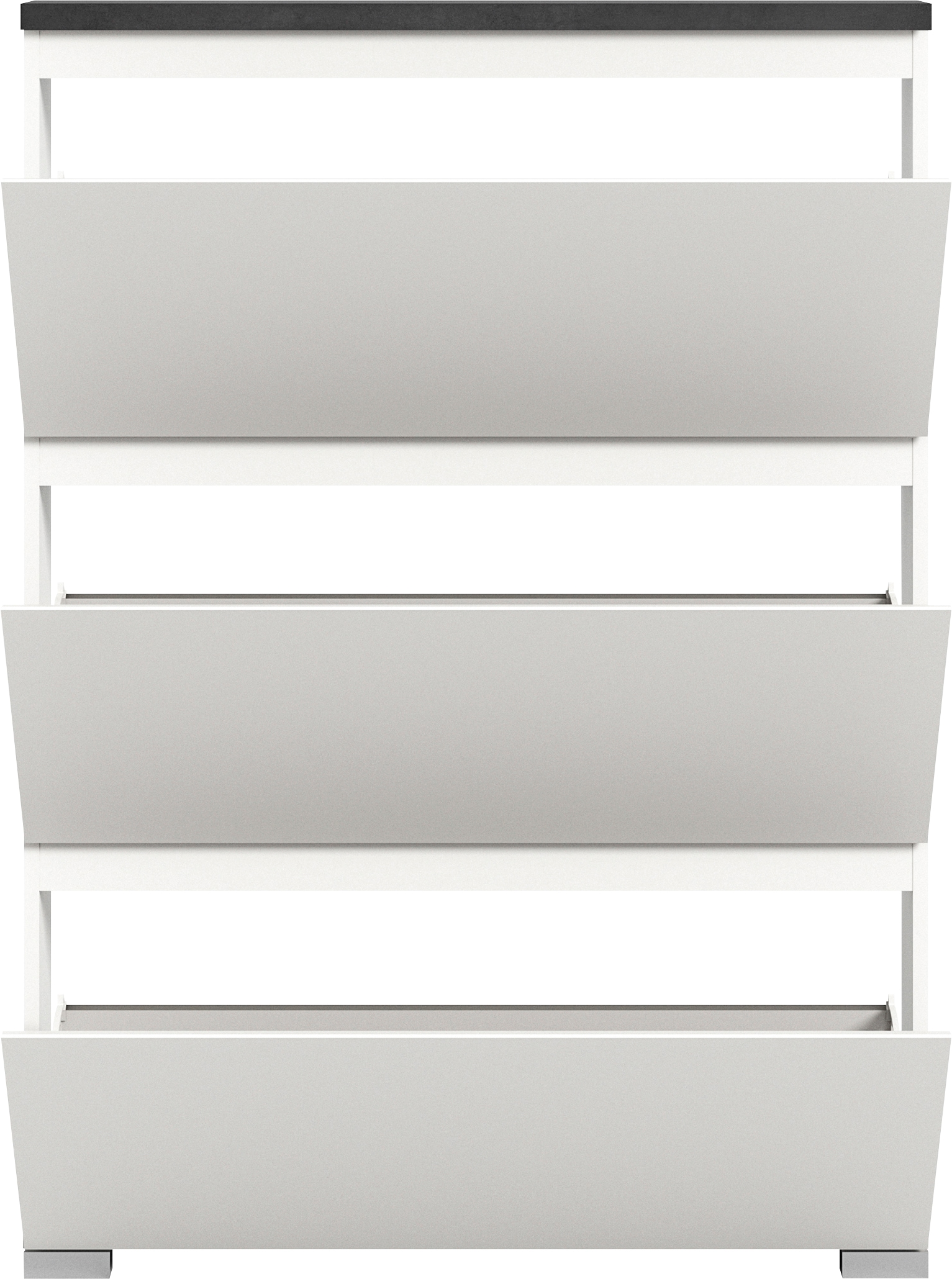 INOSIGN Armoire à chaussures »Skoskap, Tiefe 18cm, 3 Klappen mit Schuhwalze, Platz für 12 Schuhpaare« Schuhkipper, Schuhkommode, Schuhregal, Kommode, Anrichte