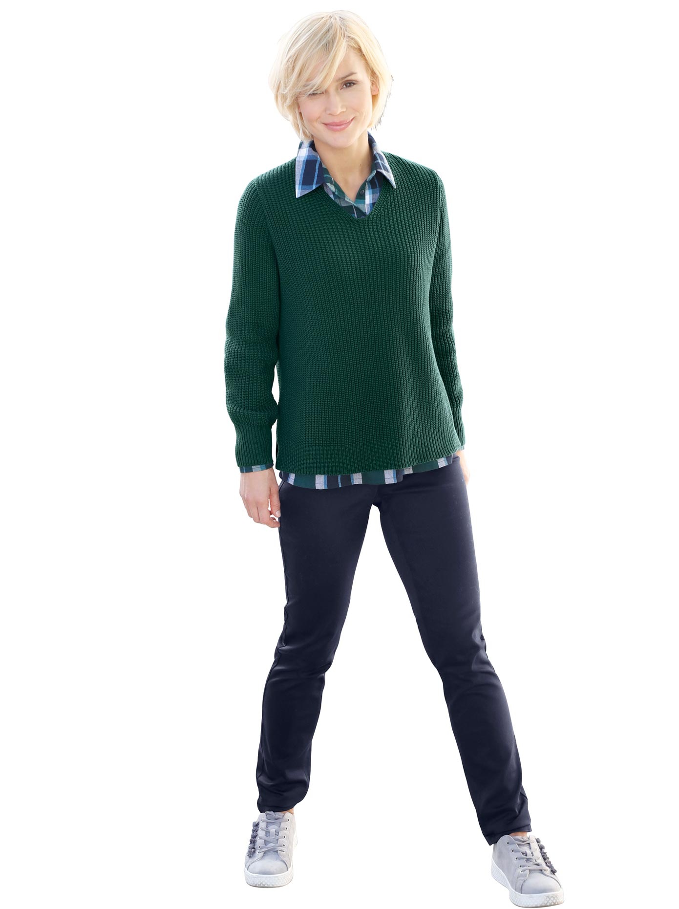 Image of Casual Looks V-Ausschnitt-Pullover »Pullover« bei Ackermann Versand Schweiz