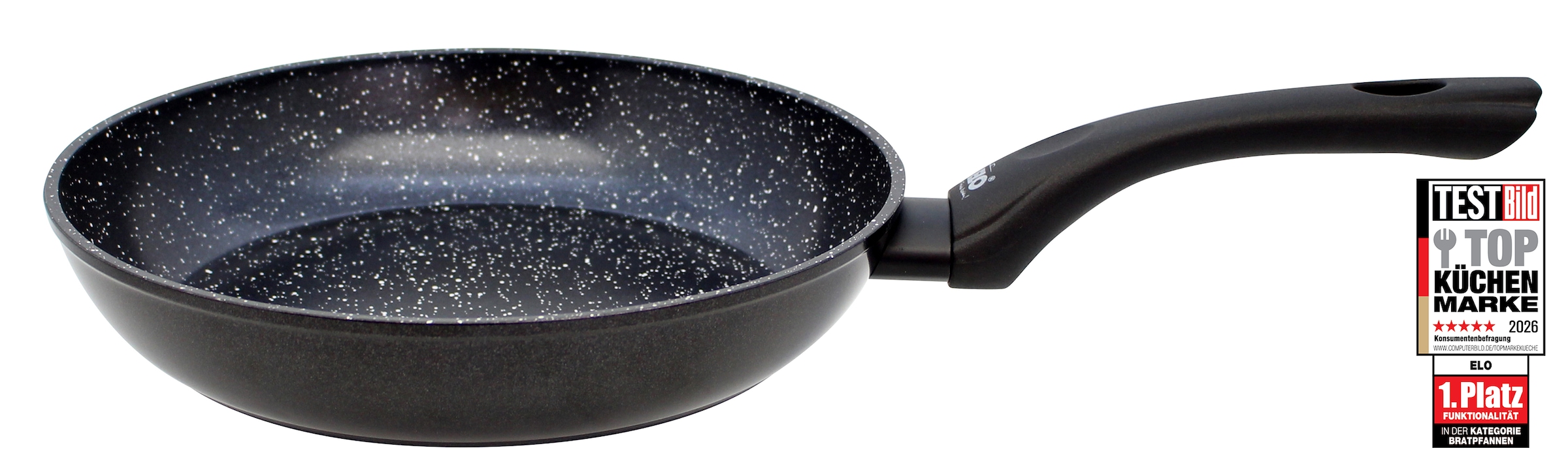 Image of Elo Bratpfanne "Pure Belugo" Aluminium 1 Stk. tlg. Gelochter Induktionsboden