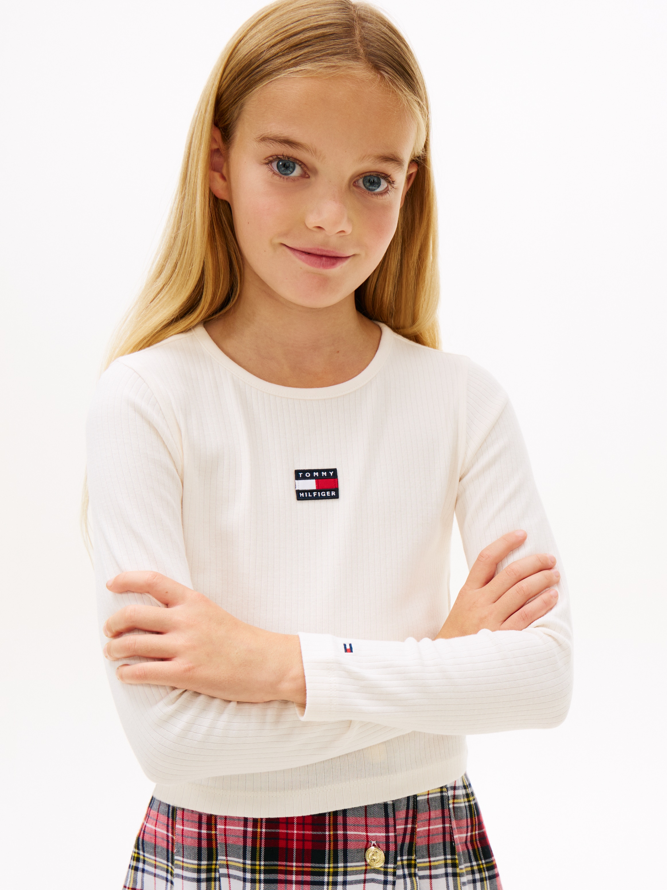 Image of Tommy Hilfiger Langarmshirt Kinder bis 16 Jahre, mit Rundhalsausschnitt