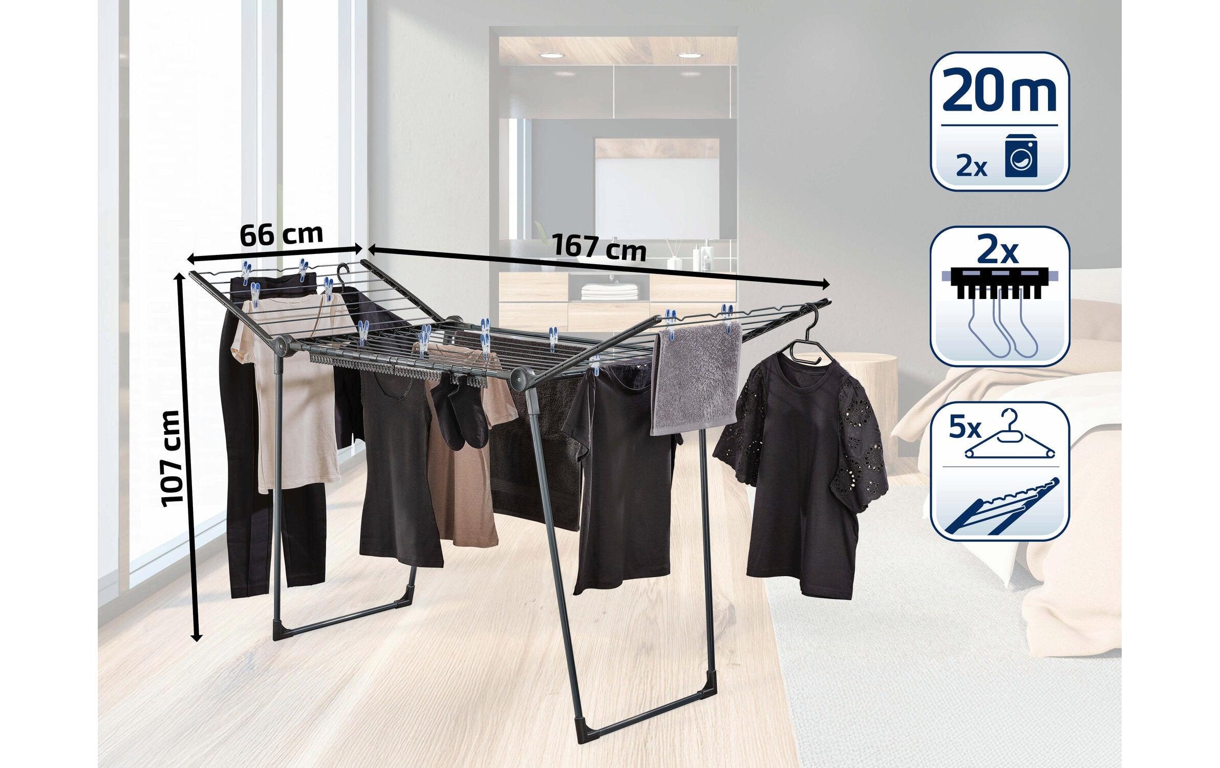 Leifheit Séchoir à linge »Pegasus 200 Solid Blach 20 m«