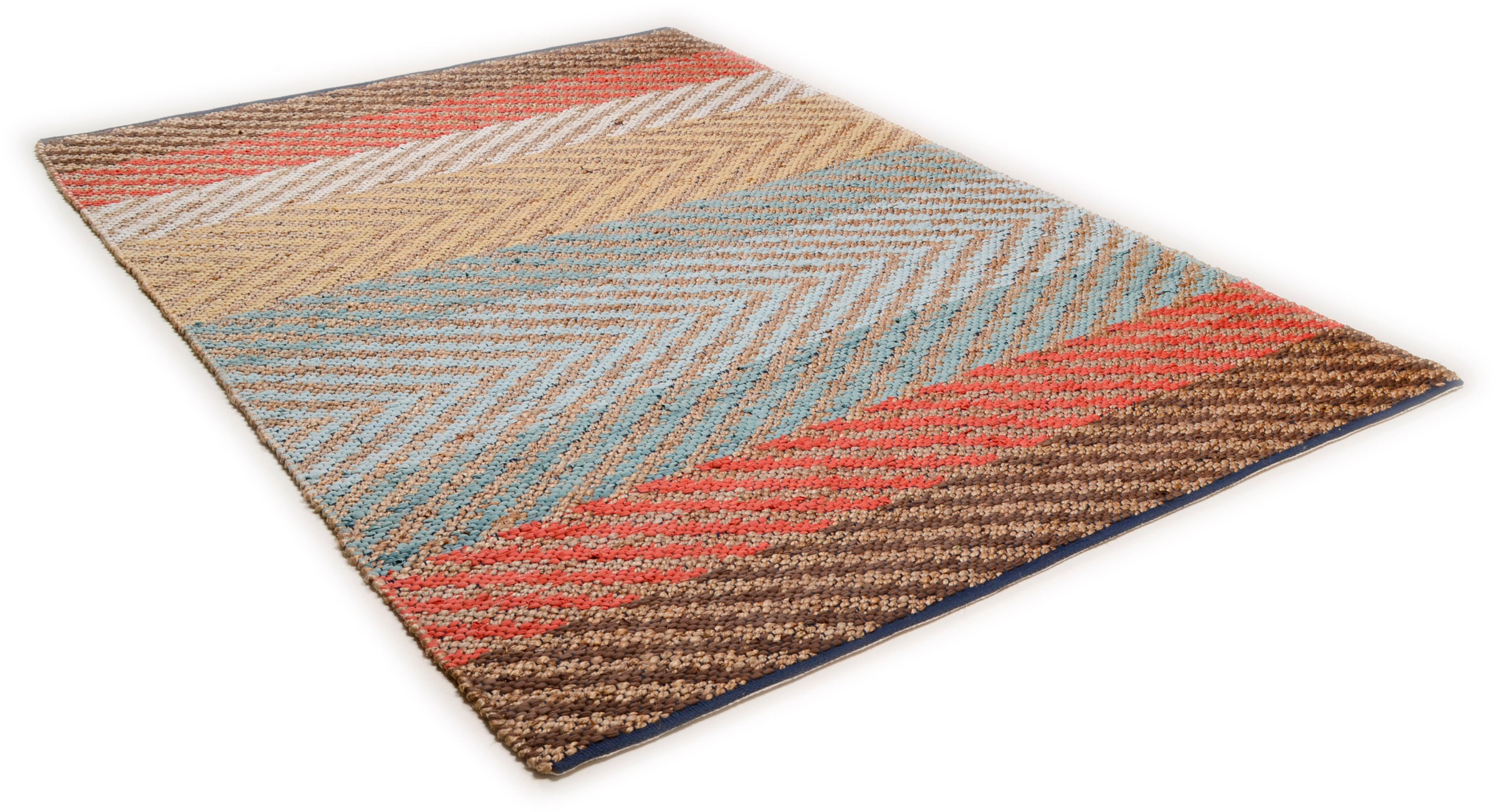 Image of TOM TAILOR Teppich »Pastel Stripe«, rechteckig, 7 mm Höhe, Flachgewebe, handgewebt, Material: 60% Baumwolle, 40% Jute, ideal im Wohnzimmer & Schlafzimmer bei Ackermann Versand Schweiz