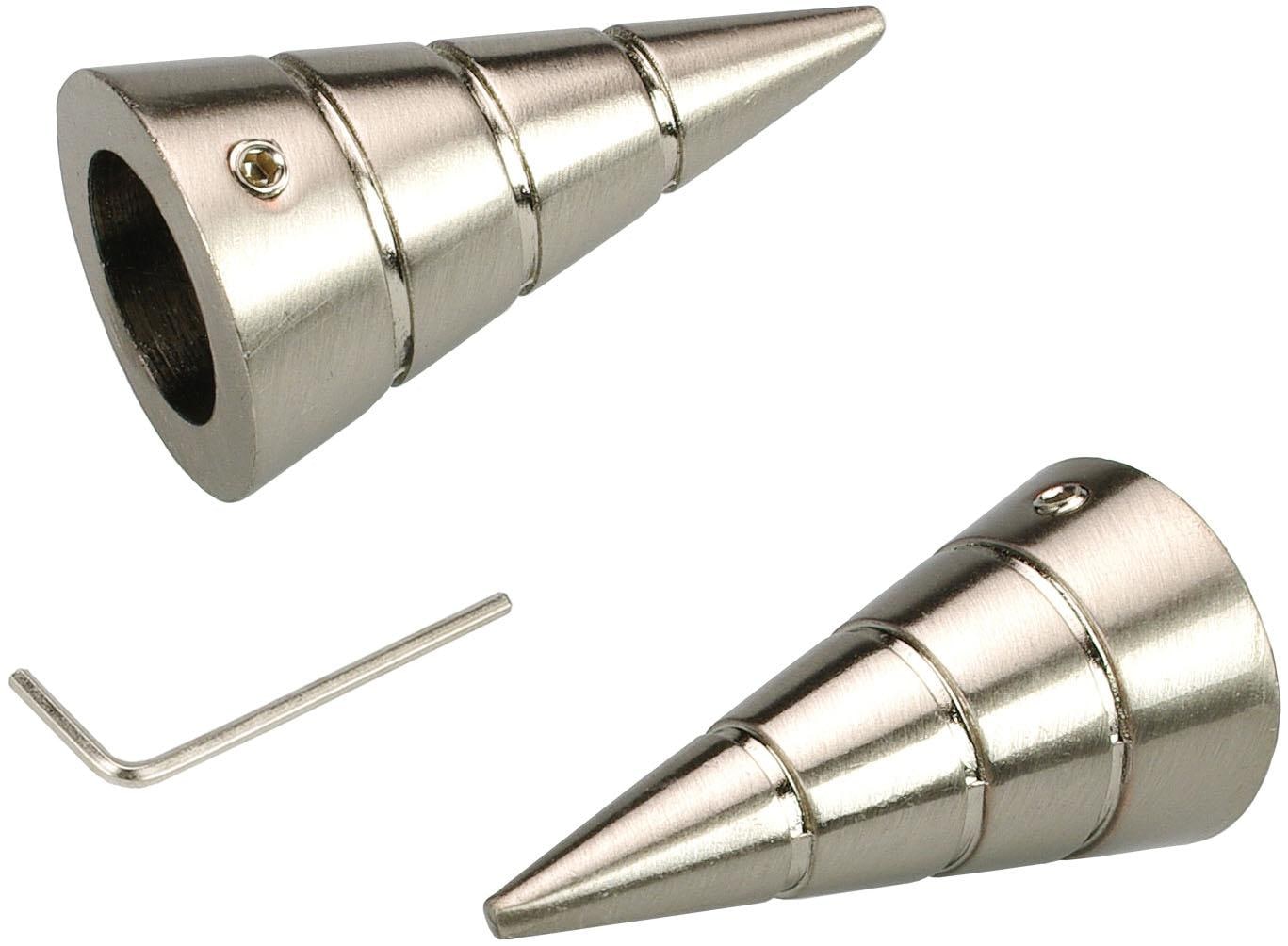 Image of Liedeco Gardinenstangen-Endstück »Kegel«, (Set, 2 St.), für Gardinenstangen Ø 16 mm bei Ackermann Versand Schweiz