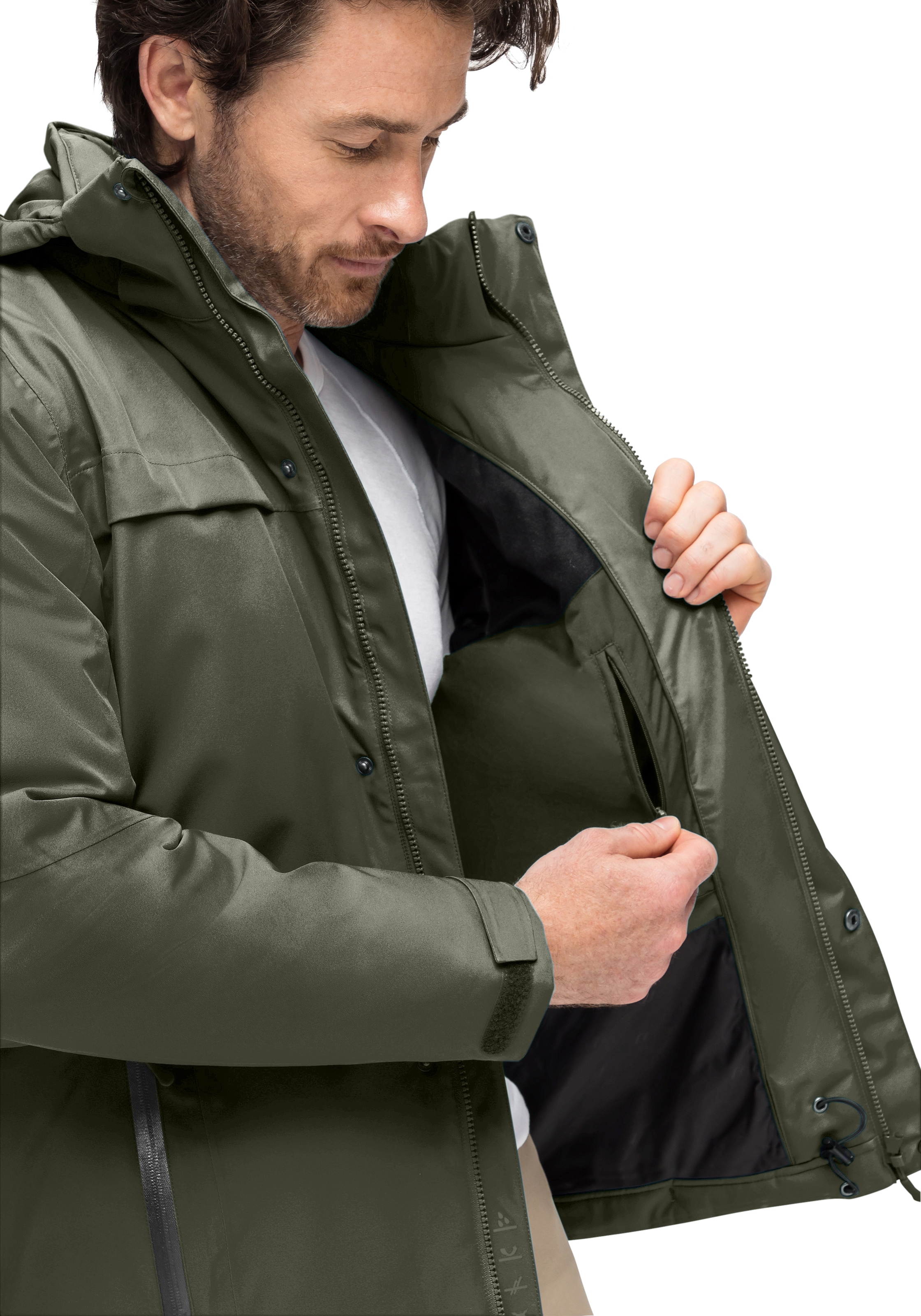 Maier Sports Winterjacke »Peyor M« warme Herren Jacke, wattierte Regenjacke, wasserdicht + atmungsaktiv