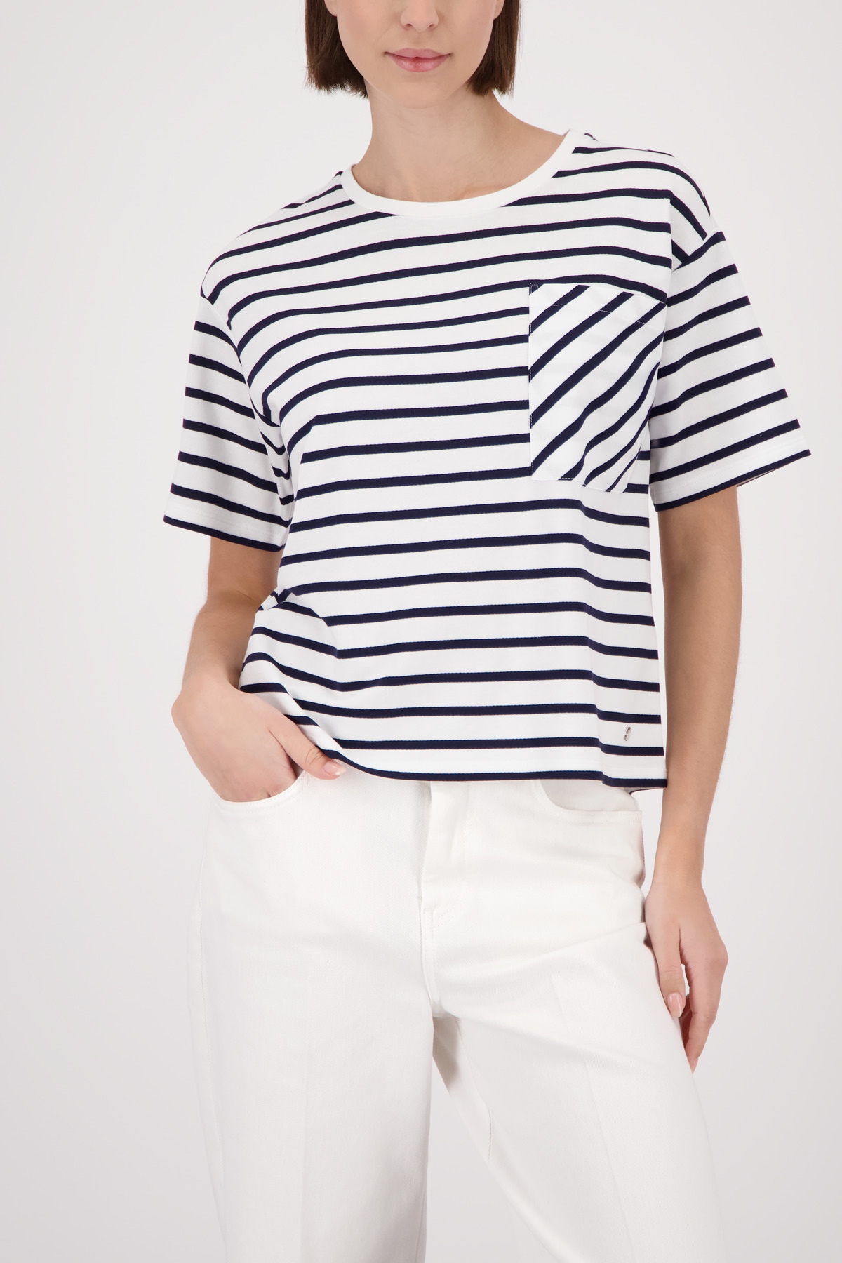 Image of Monari T-Shirt Regular fit mit Rundhalsausschnitt