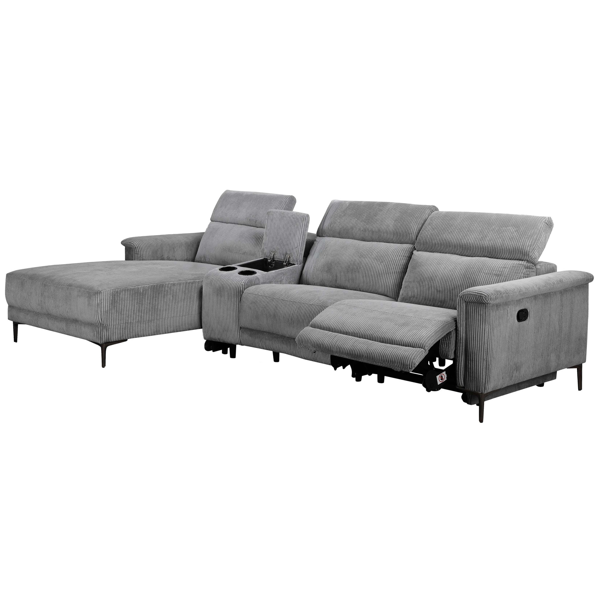 GOODproduct Canapé d'angle »LUND Kinosofa, L-Form, 298cm, man./elektr. Relaxfunktion (mit USB-A/C)« USB-A/C bei elektr.Variante, Kopfteilverstellg/Getränkehalter/Staufach