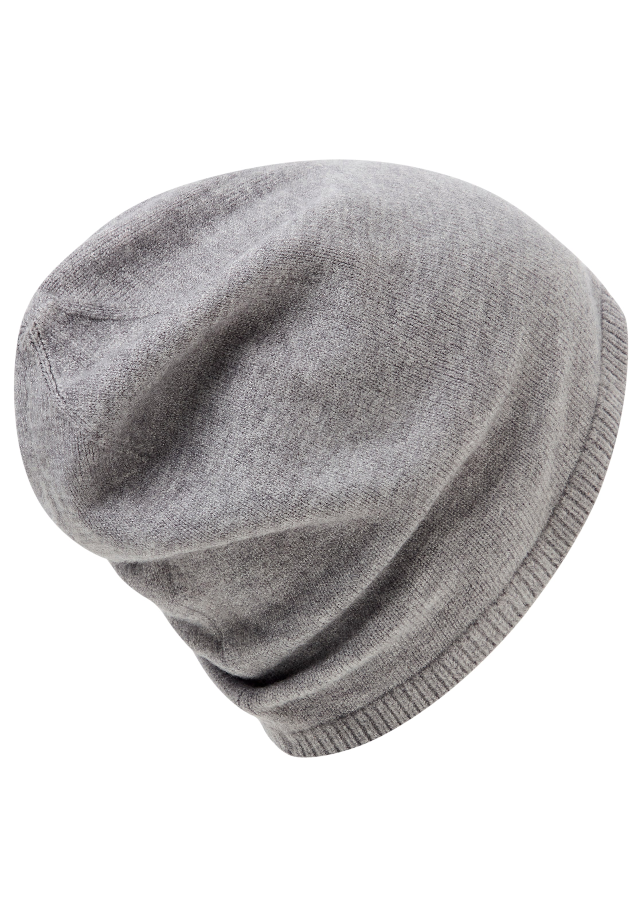 Laura Scott Beanie mit modischen Rippenabschlüssen - NEW