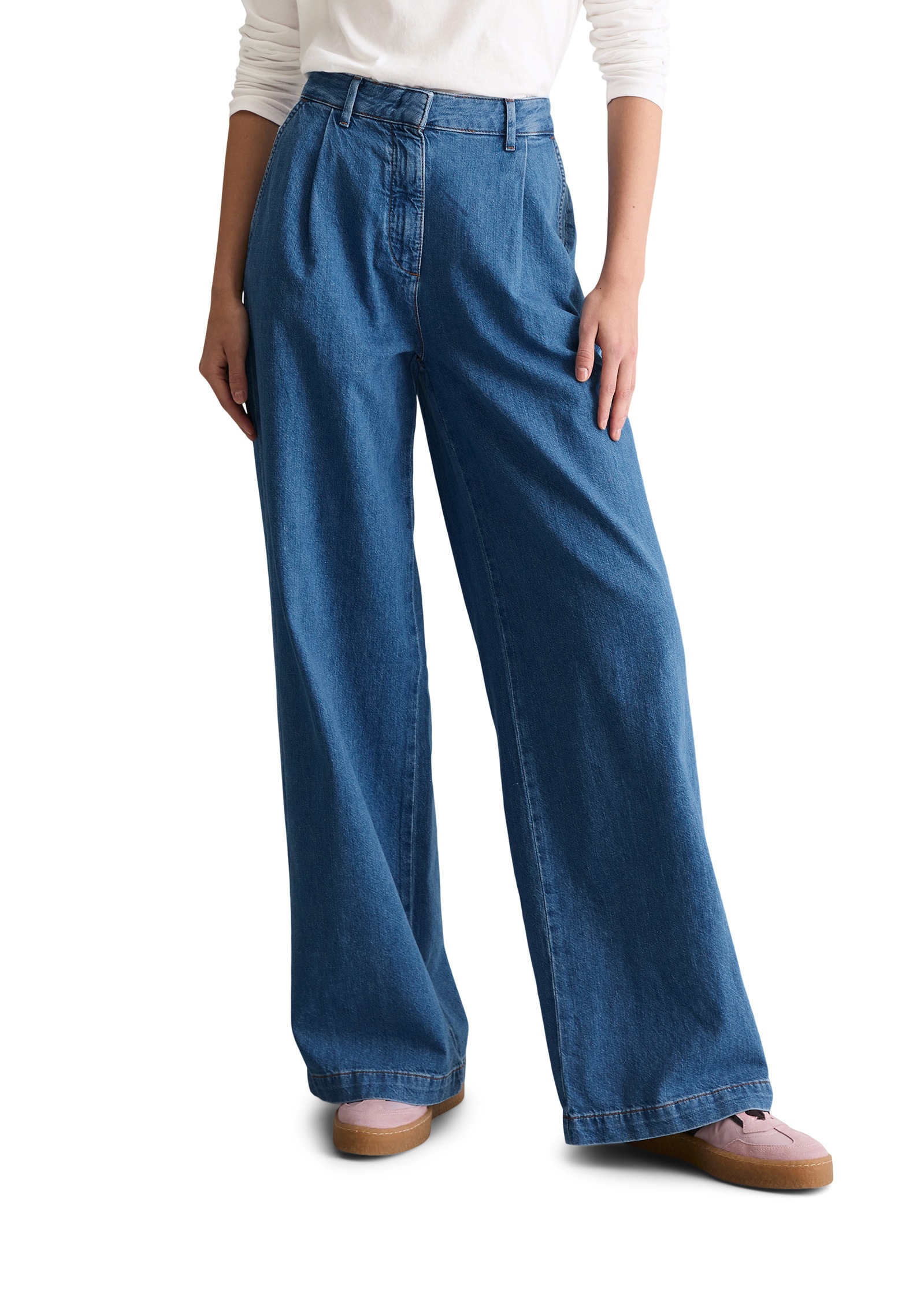 Image of Marc OPolo DENIM Weite Jeans "Model Tomma" High Pleated Waist, Wide Leg