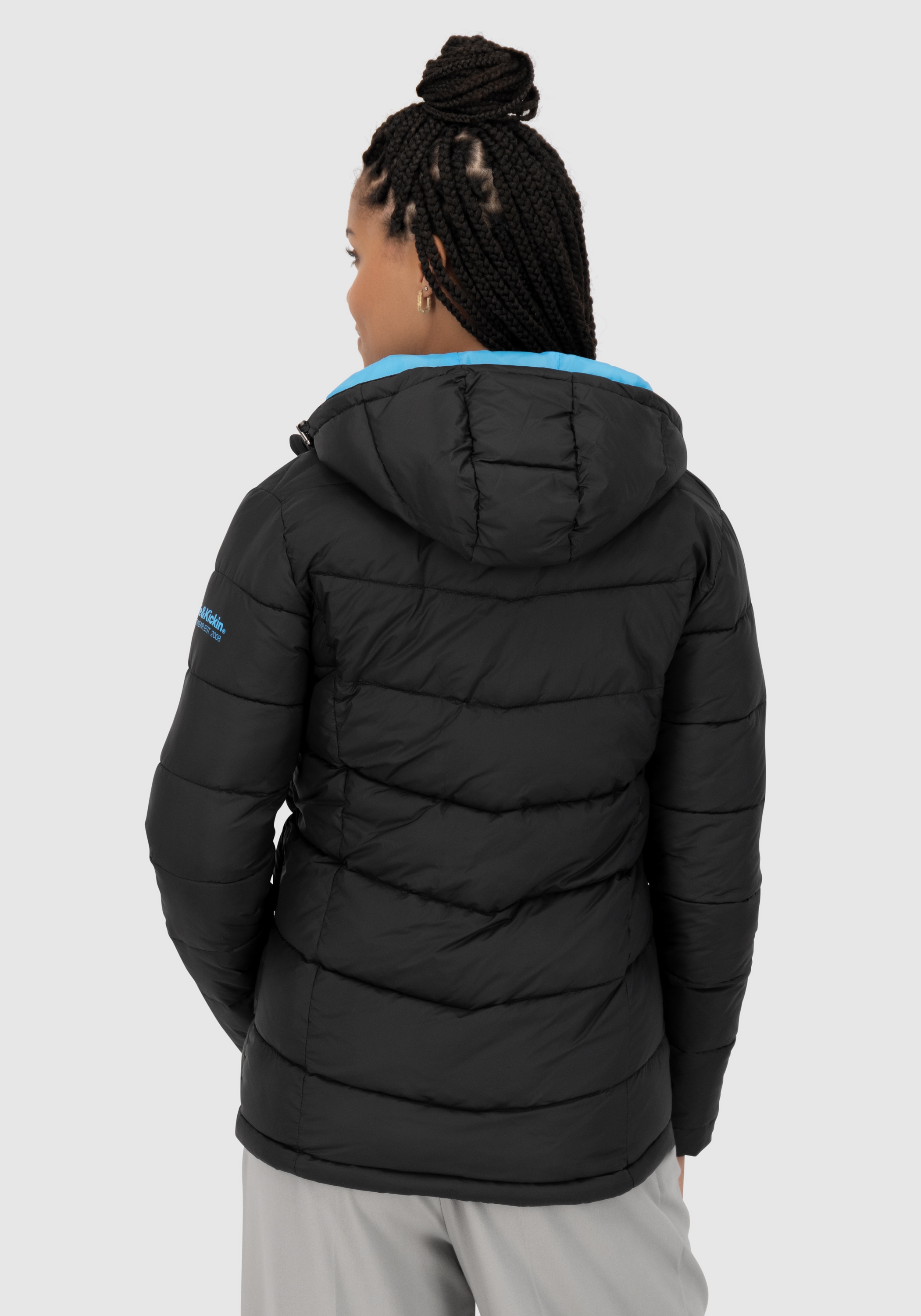 Alife & Kickin Veste matelassée »AndriaAK« avec capuche veste de mi-saison légère, cintrée, avec large matelassage et capuche