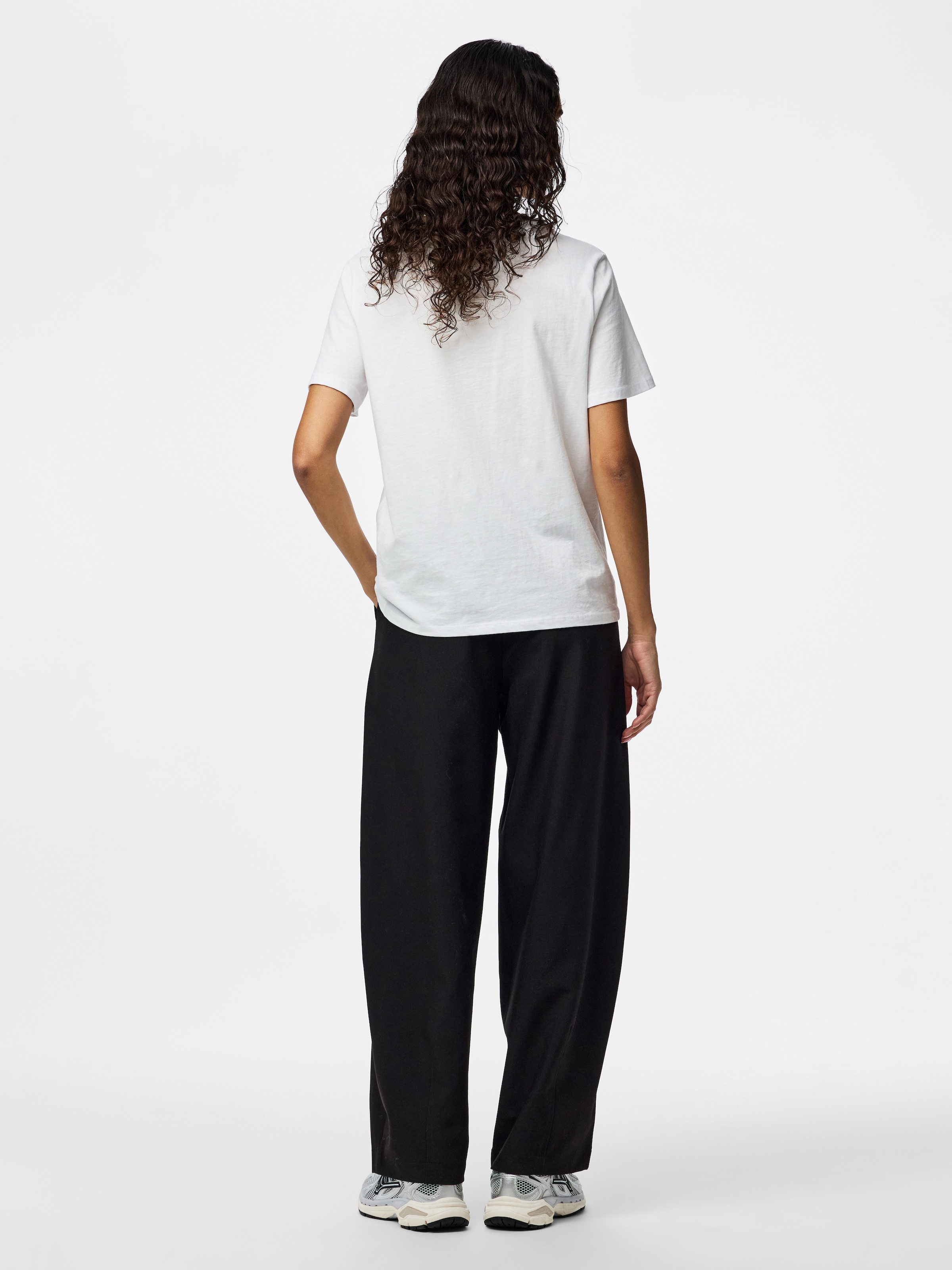 pieces Anzughose »PCBOSELLA MW BARREL PANTS NOOS BC«  Materialmix, barrel fit