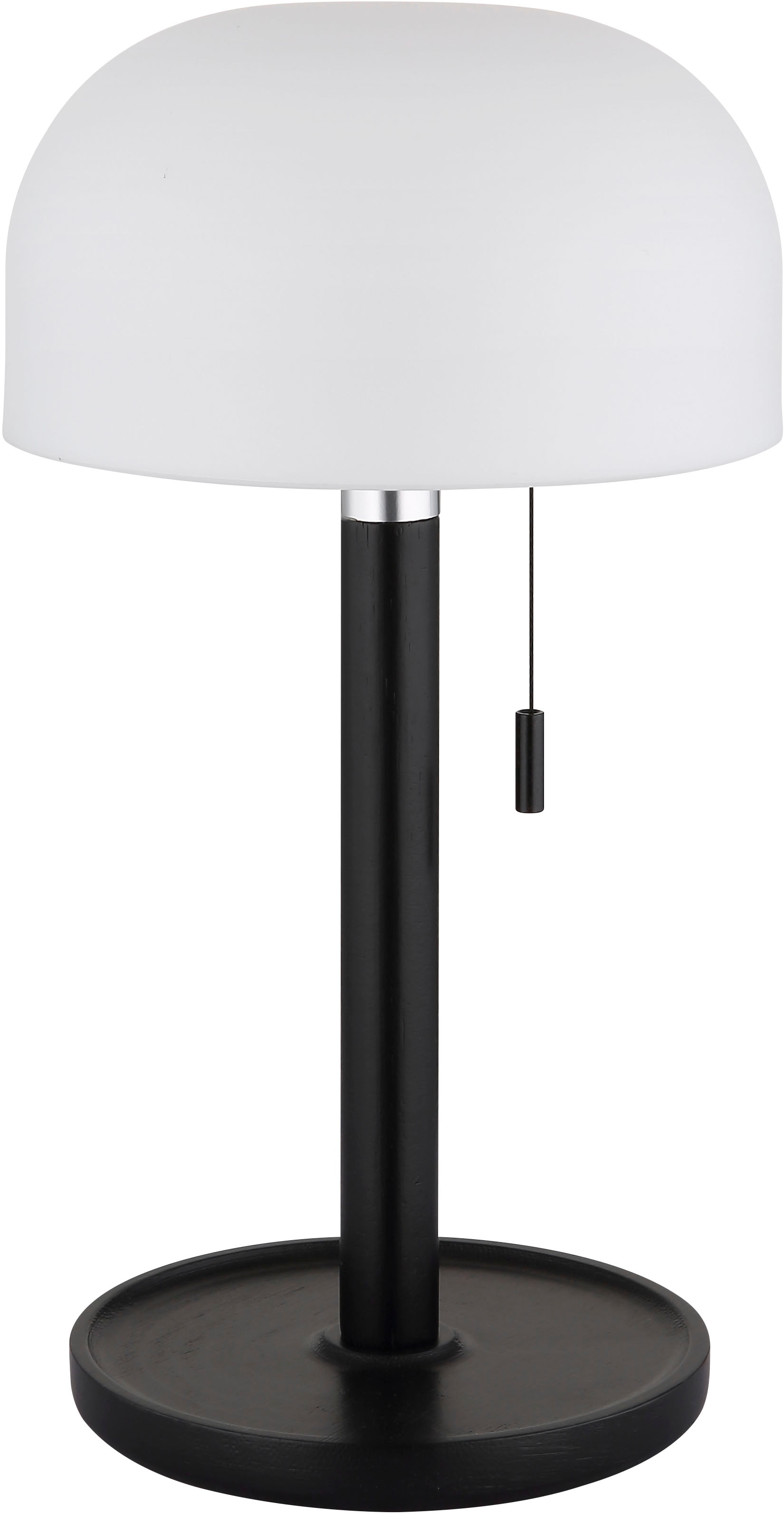 GLOBO LIGHTING Lampe de table LED »NORMAN« Module LED 1 cuis blanc chaud - blanc froid lampe de table à batterie aussi pour l'extérieur, interrupteur à tirette, lampe à batterie