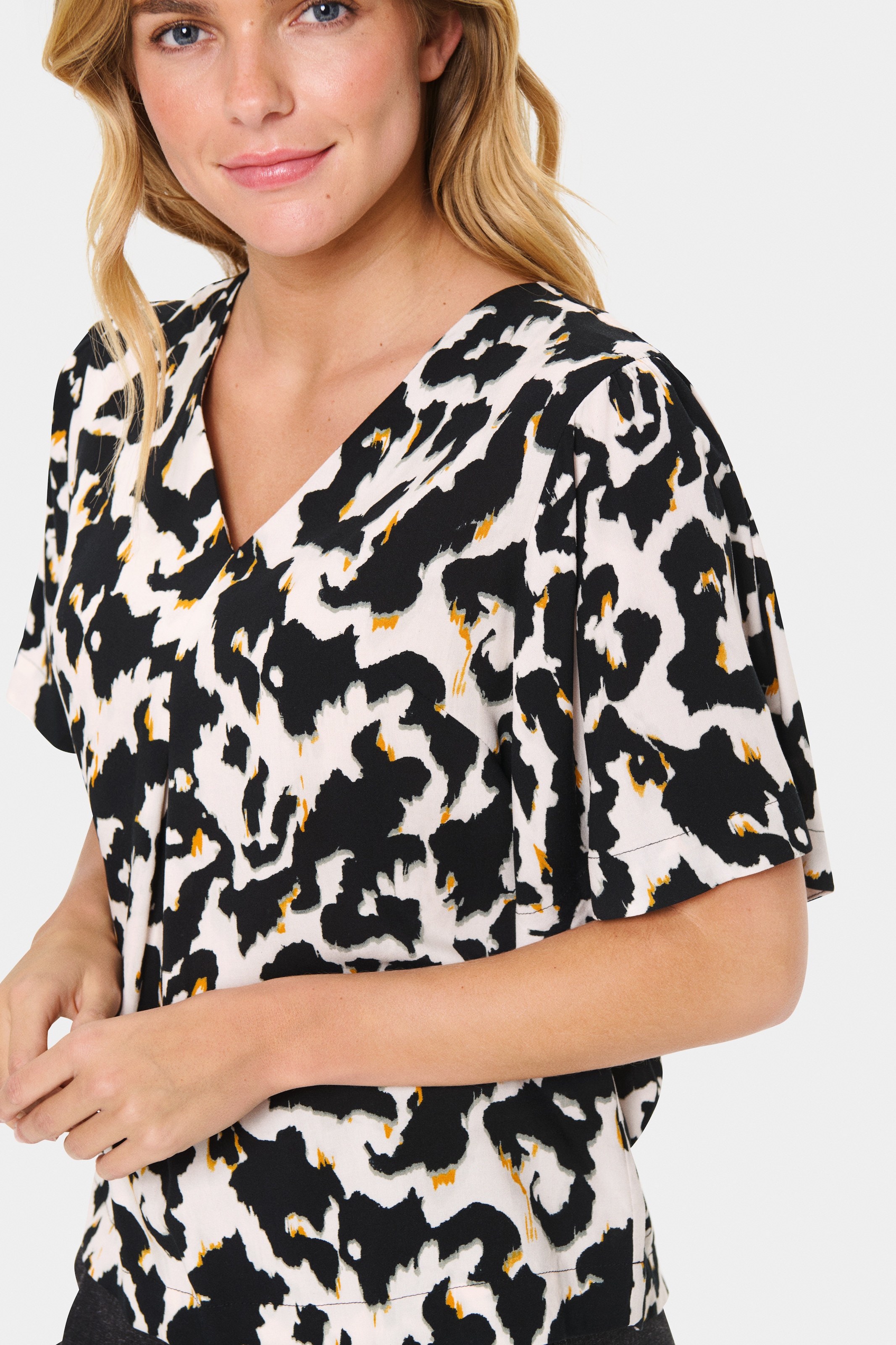 Saint Tropez Kurzarmbluse »MarcaSZ Blouse«