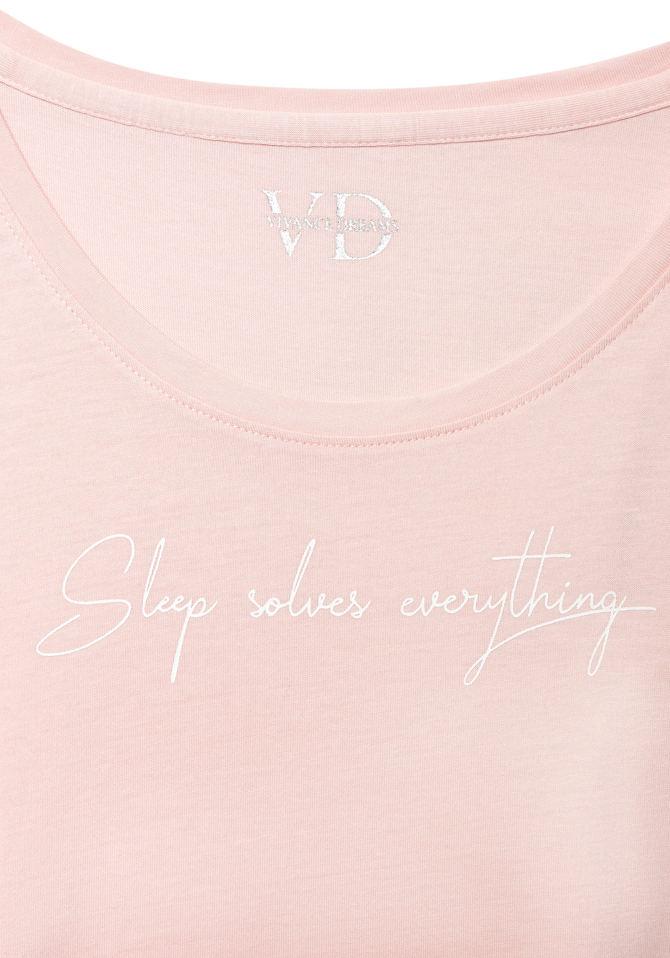 Vivance Dreams Pyjama Set, 2-teilig, 2 pièces Mit schönem Alloverprint