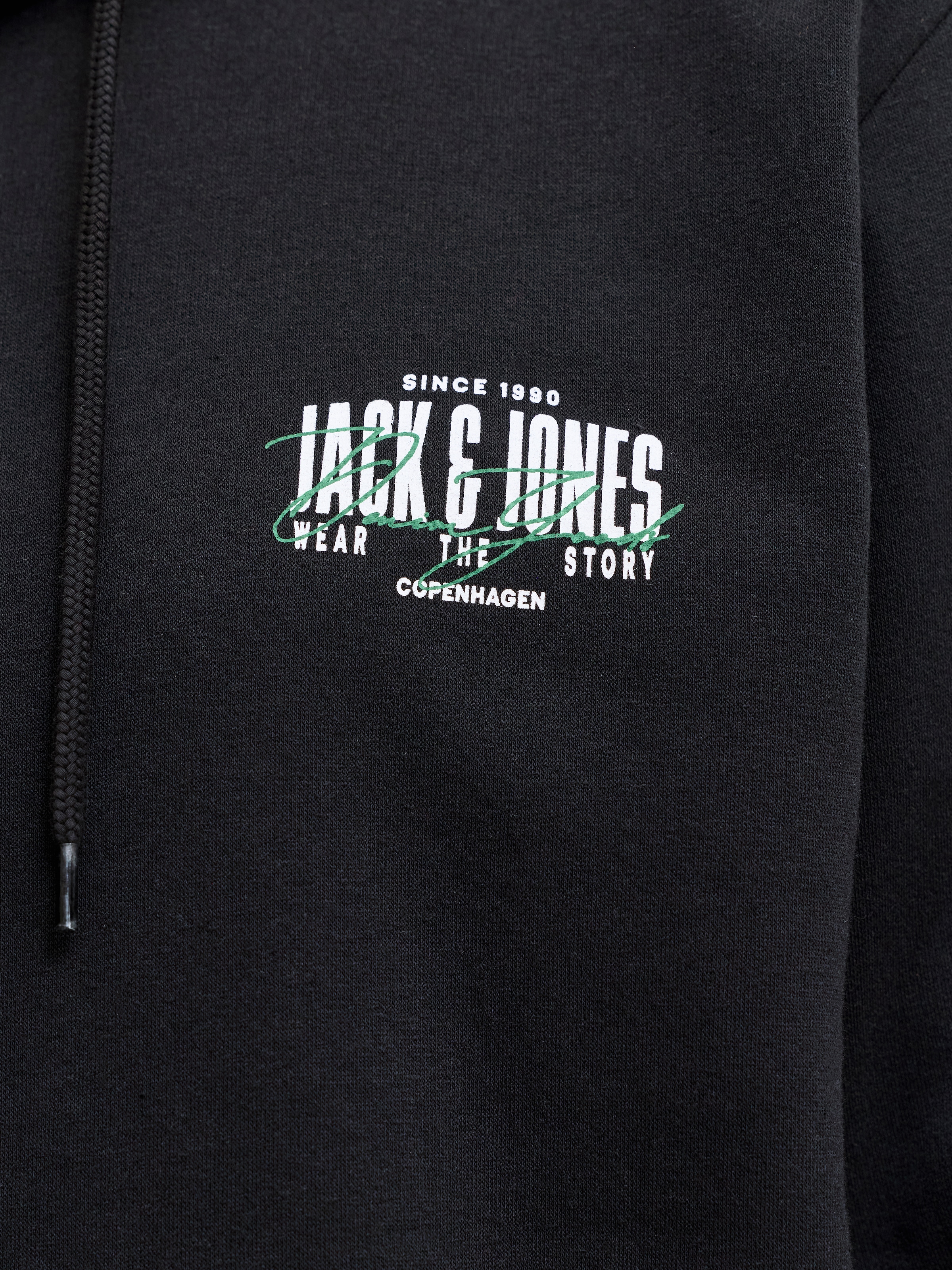 Jack & Jones Sweat à capuche »JJAERO SWEAT HOOD«, mélange de matériaux, coupe régulière
