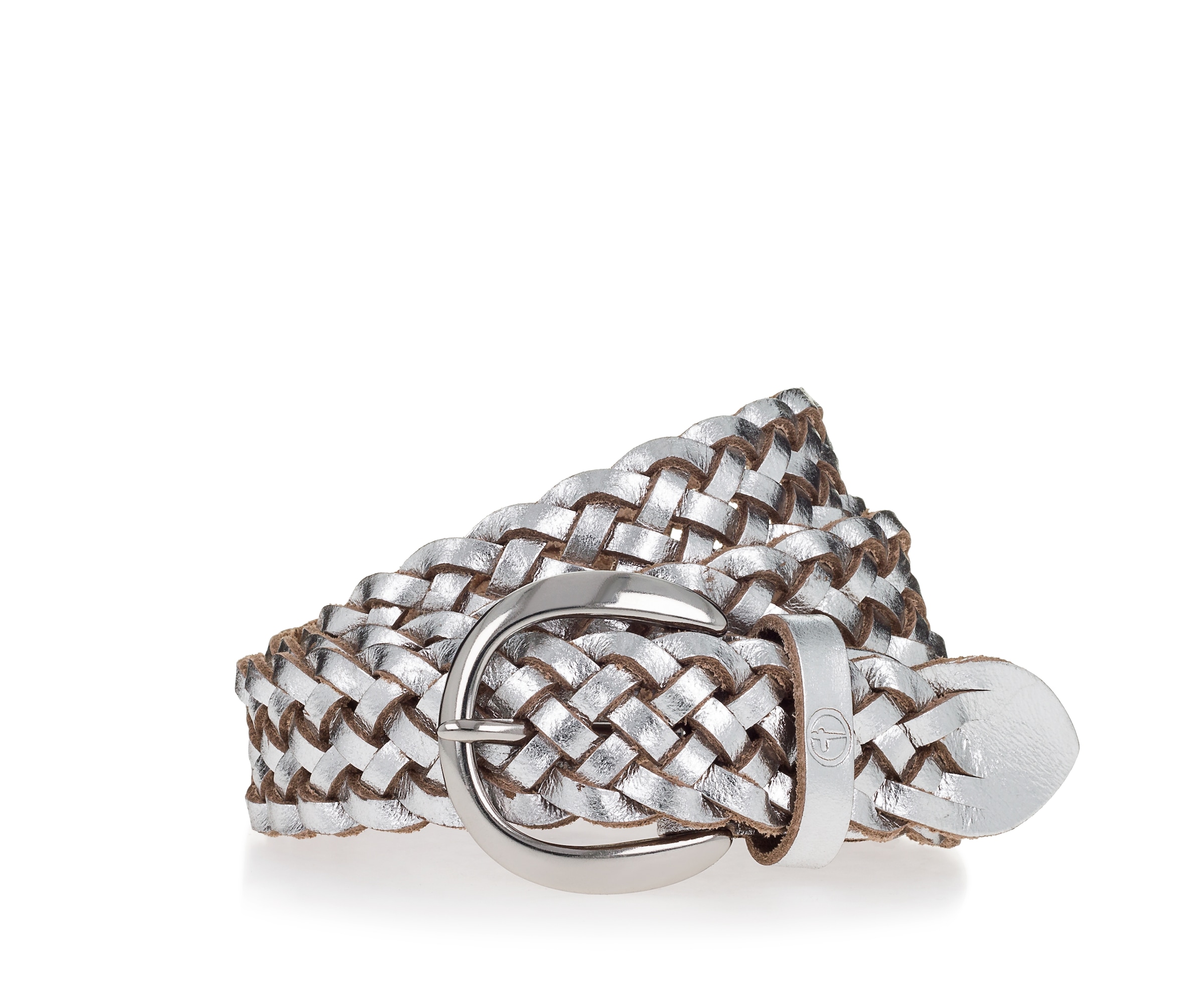 Image of Tamaris Flechtgürtel ""Dana Silver"" 1 Stk. mit Flechtoptik