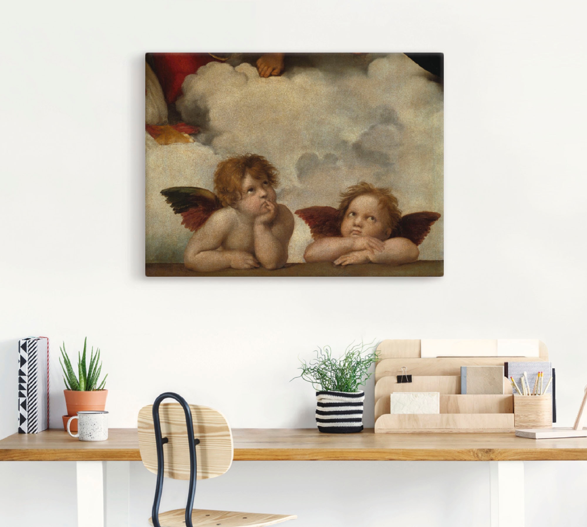 Artland Wandbild »Detail aus Die Sixtinische Madonna.«, Religion, (1 St.), als Leinwandbild, Poster, Wandaufkleber in verschied. Grössen