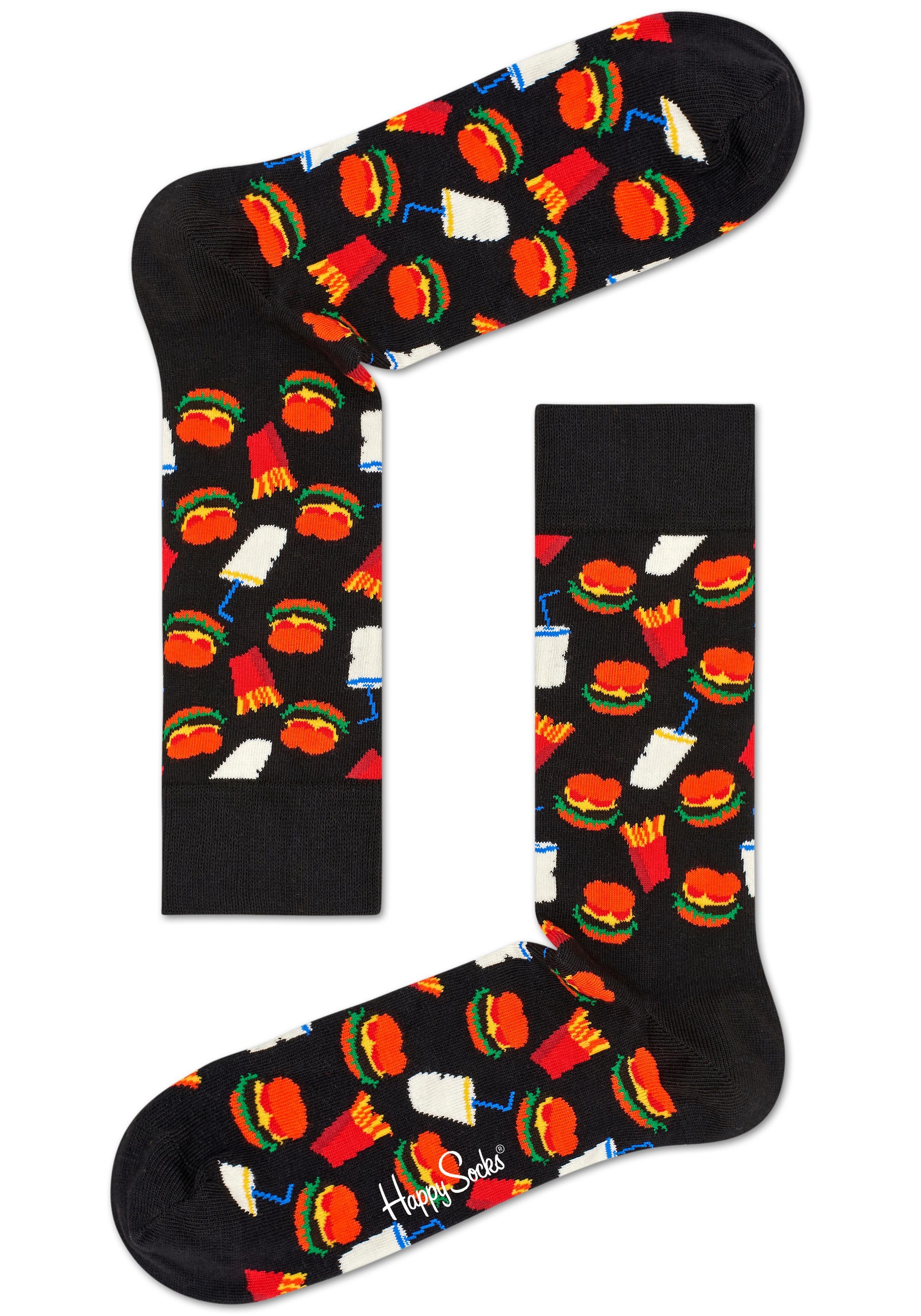 Image of Happy Socks Socken »Burger«, mit Hamburger-Muster bei Ackermann Versand Schweiz