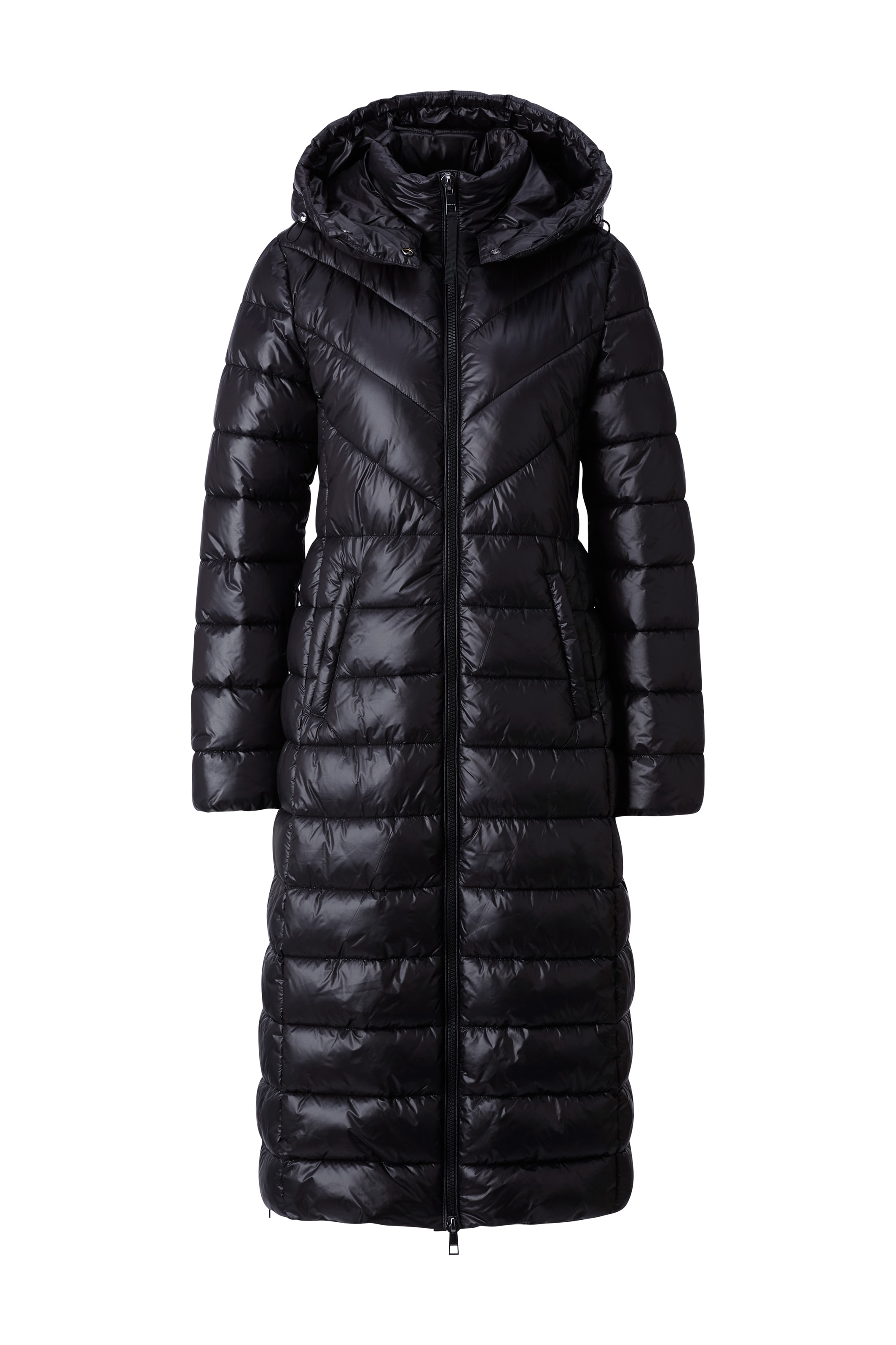 RICHROYAL Steppmantel, mit glänzenden Finish, slim fit, mit Reissverschlüssen an den Seiten