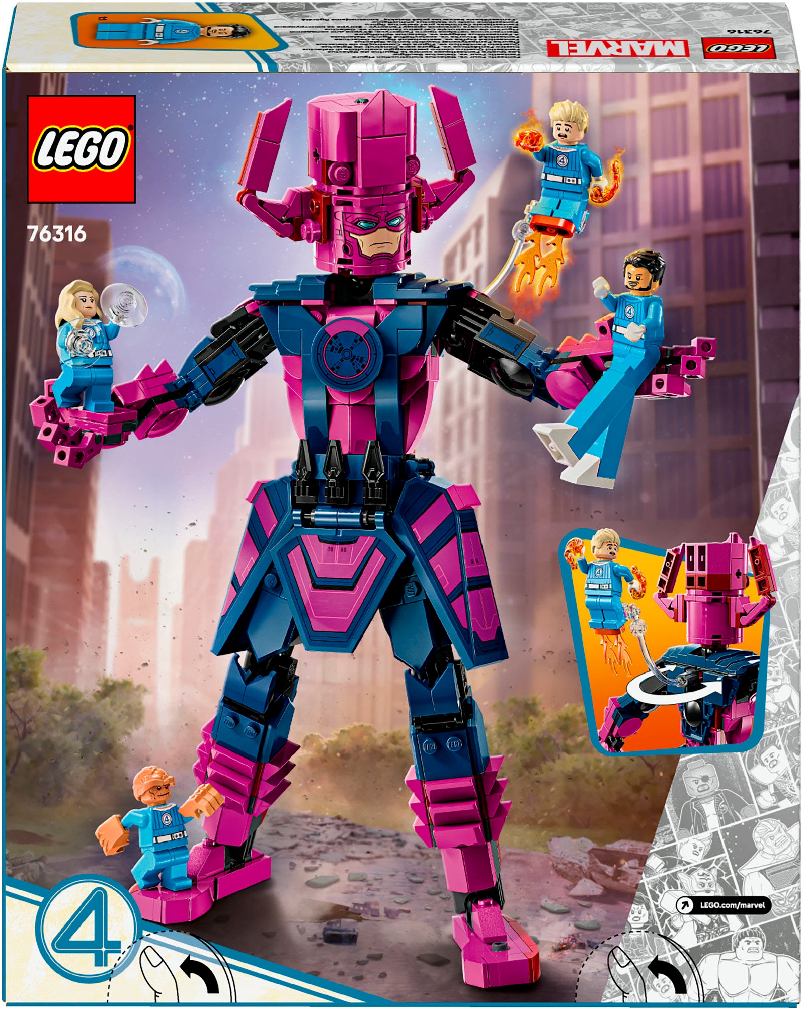 LEGO® Konstruktionsspielsteine »Fantastic Four vs. Galactus Baufigur (76316), LEGO Super Heroes« Made in Europe