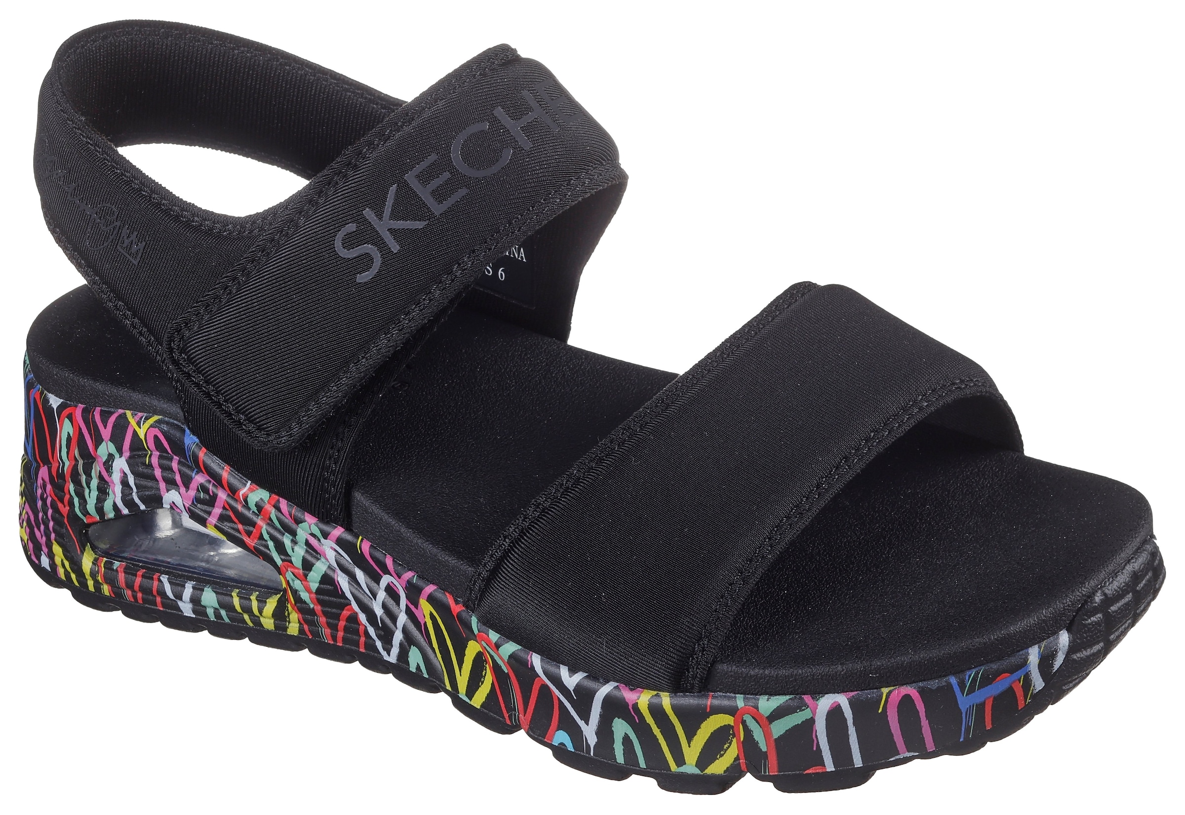 Image of Skechers Sandale "UNO" Sommerschuh, Strandschuh mit Skech-Air Luftkissensohle