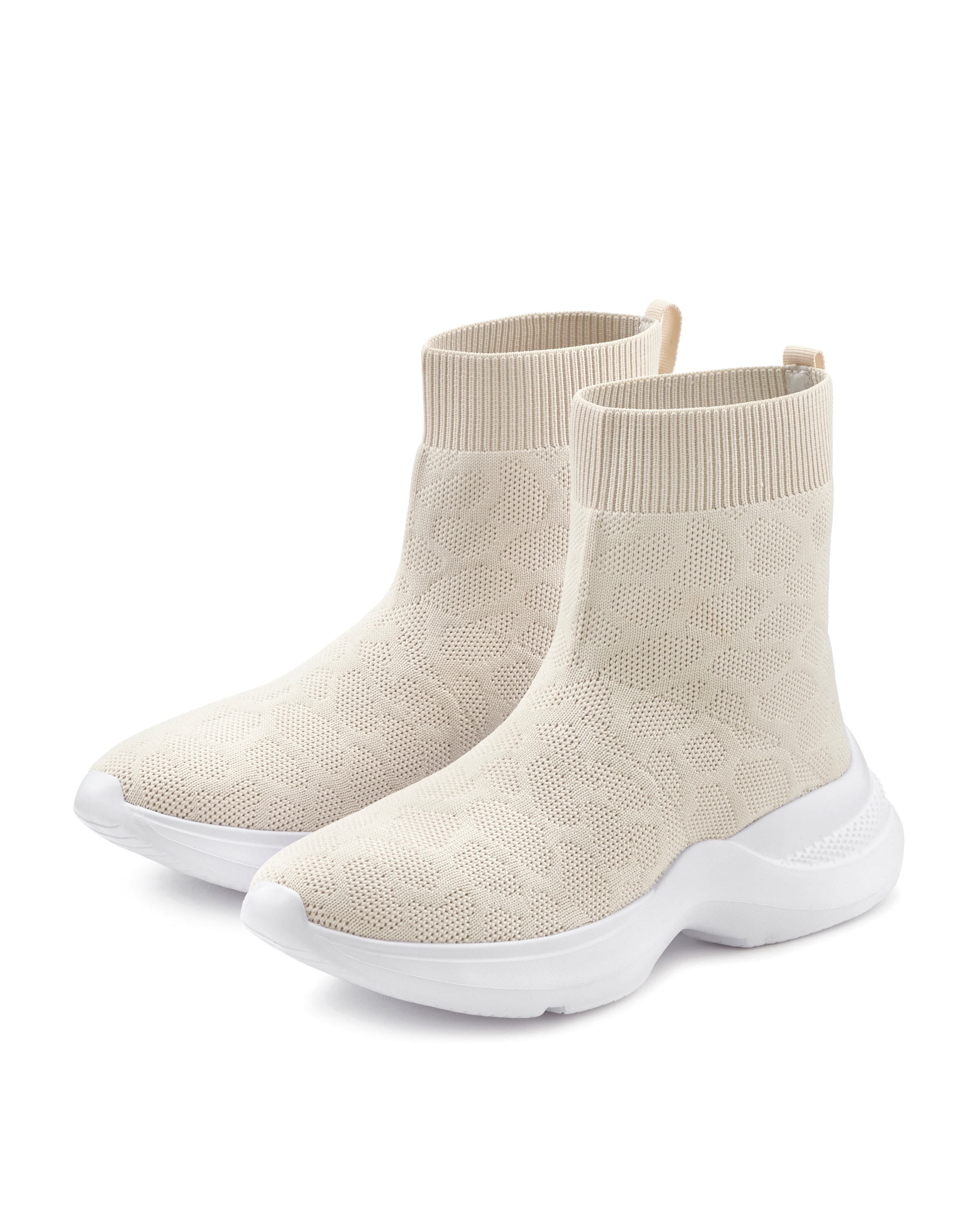 LASCANA Bottines »Sock Boot, Sneaker«  elastisches Material, Slipper, Boot, Freizeitschuhe, High Top VEGAN