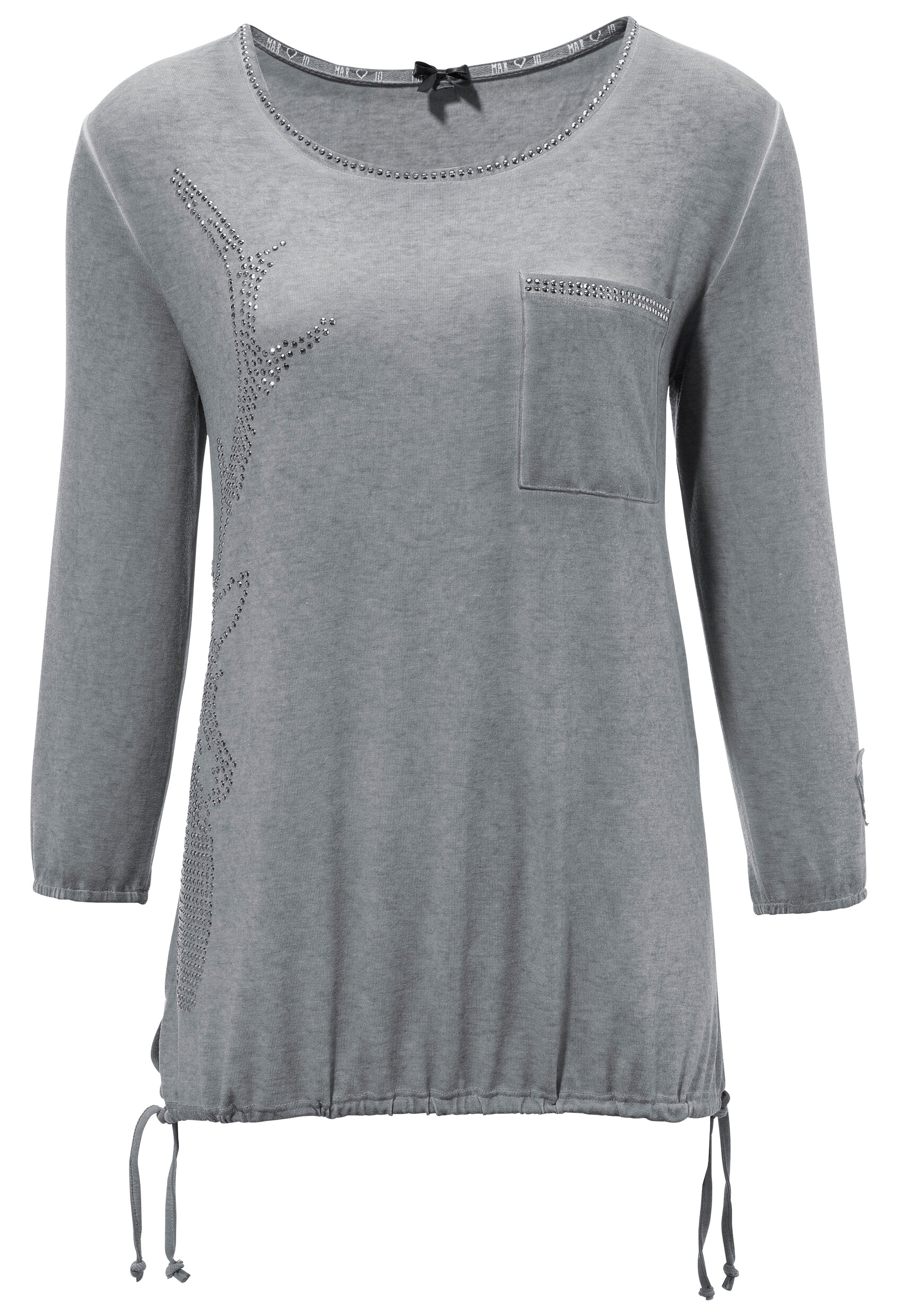 Image of MarJo Trachtenshirt, Damen, mit Hirschmotiv aus Glitzersteinen bei Ackermann Versand Schweiz