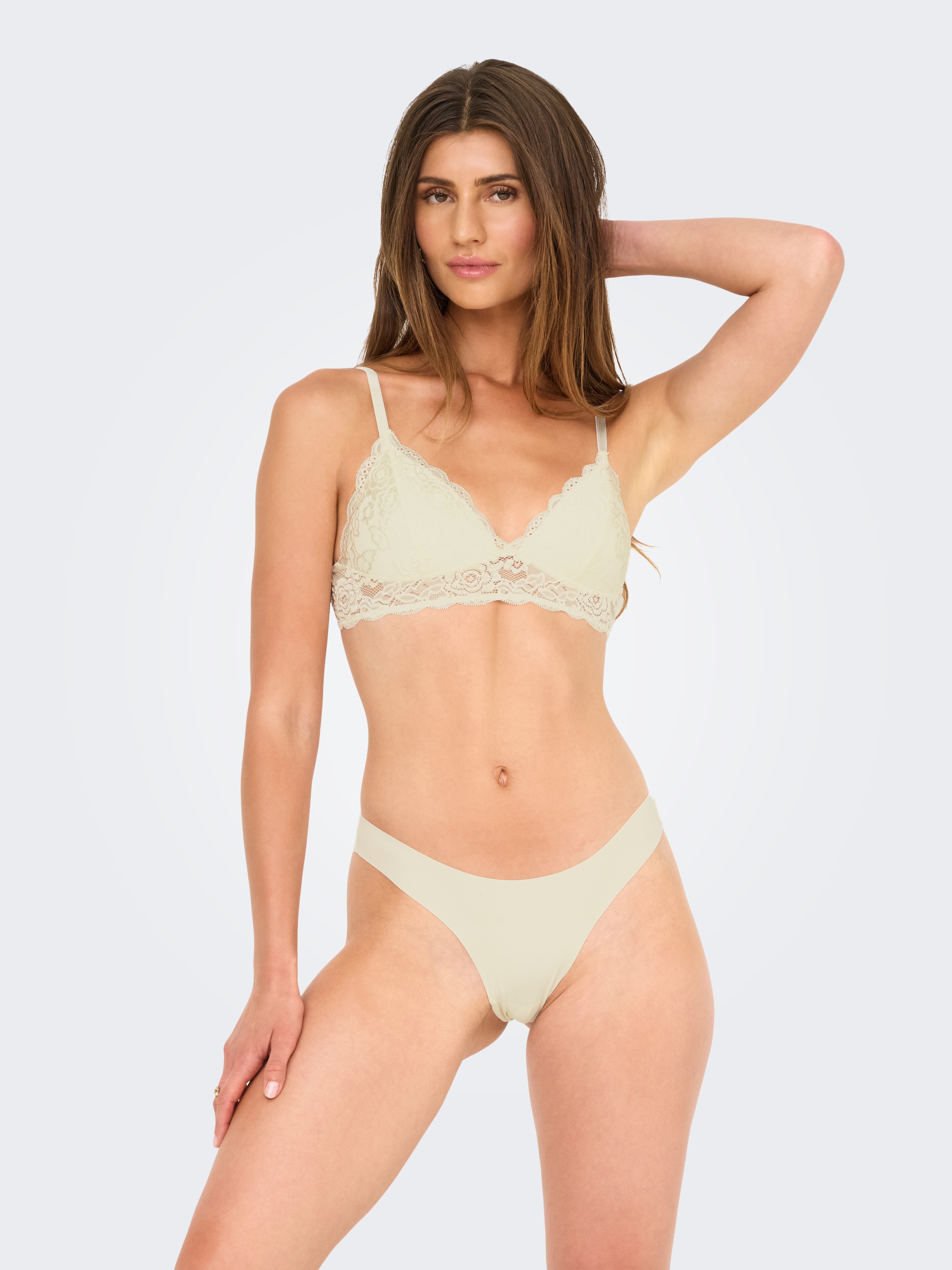 ONLY Brasilslip »ONLCHLOE LACE BRAZIL 3-PACK NOOS ACC«, (Packung, 3 St.)