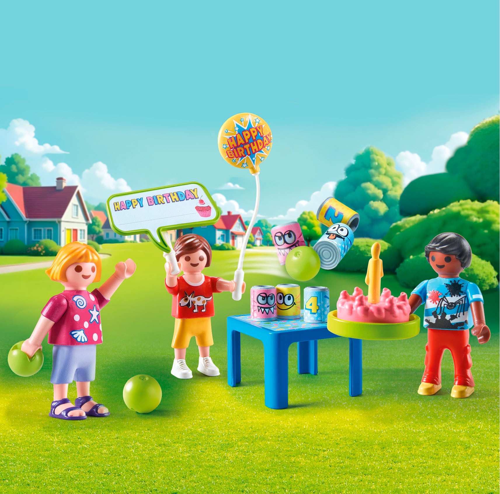Playmobil® Konstruktions-Spielset »Kinder Geburtstagsparty (71968), Playmobil Gift Set«