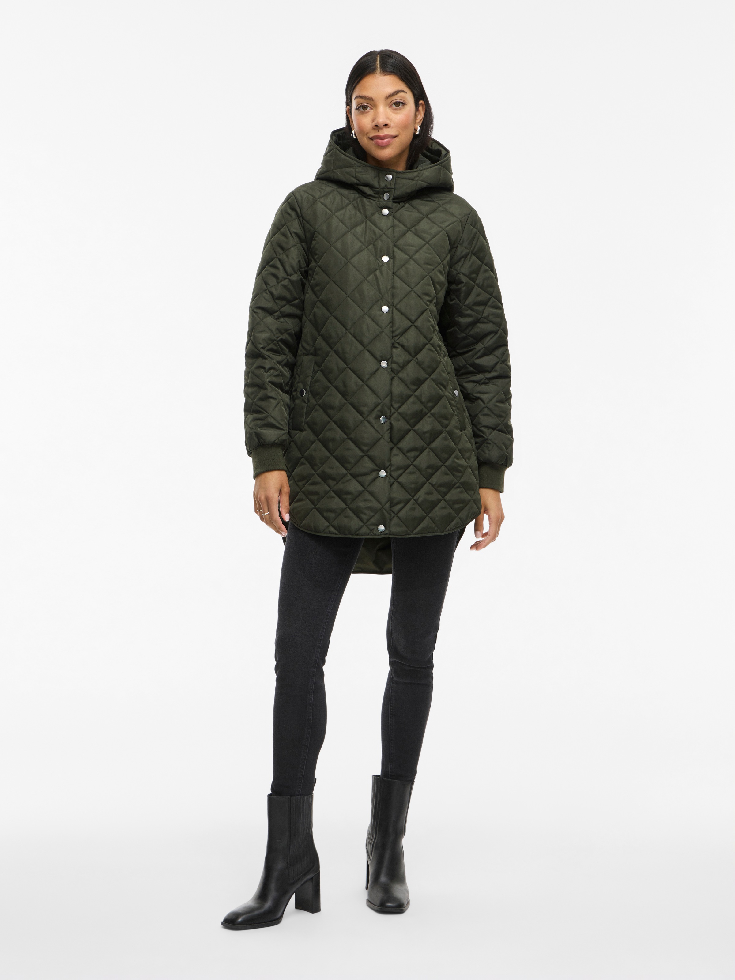 Vila Steppjacke »VITATE L/S HOODED JACKET - NOOS«, mit Kapuze