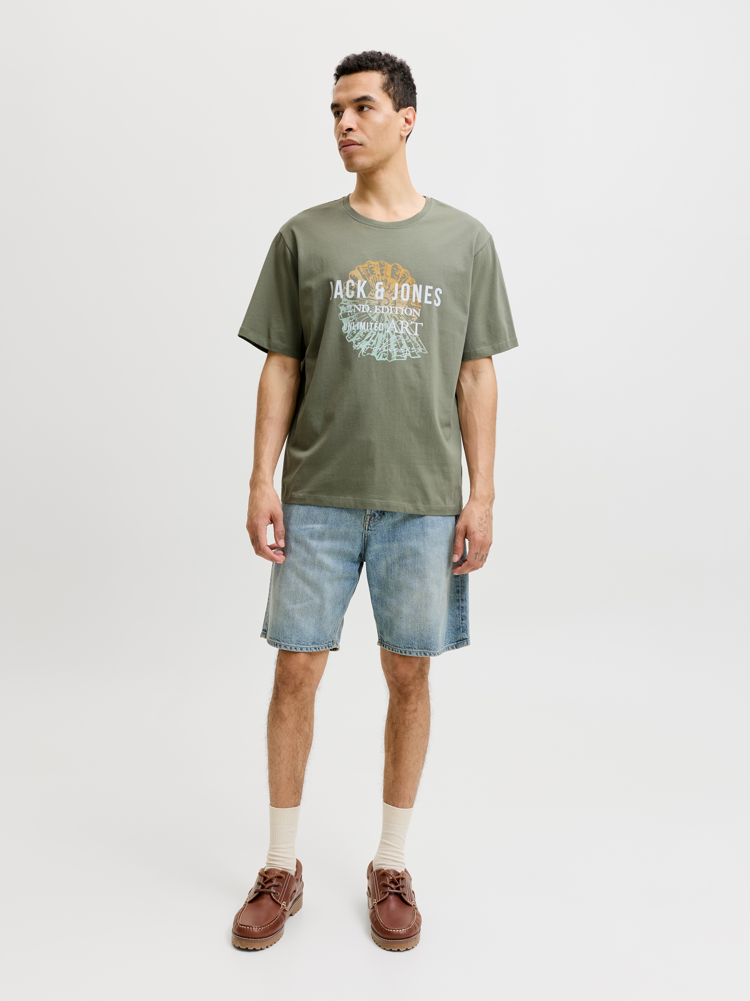 Jack & Jones Shirt à col rond »JJGRADIENT PRINT TEE SS CREW NECK«